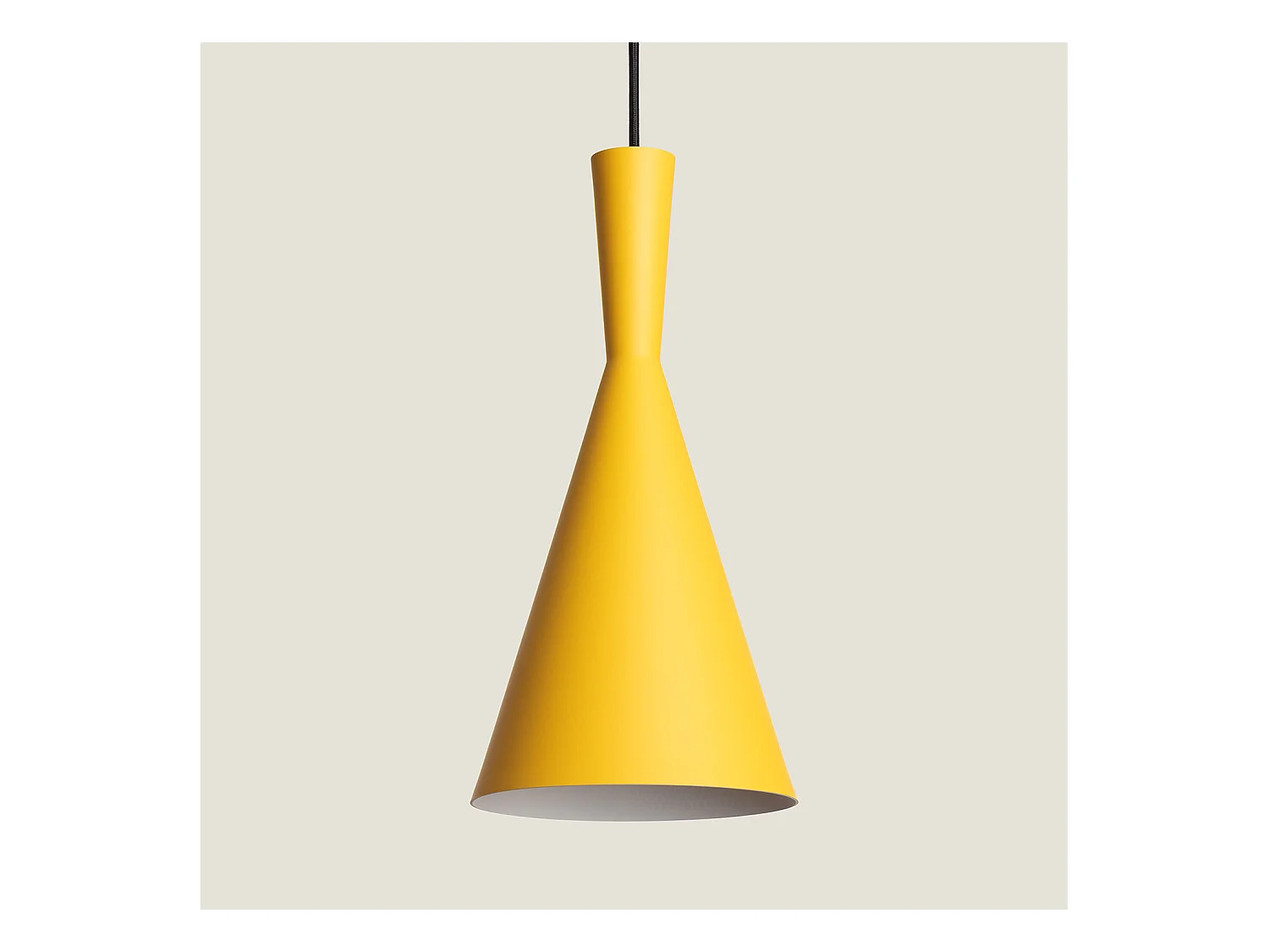 Suspension Métal Lennon Jaune