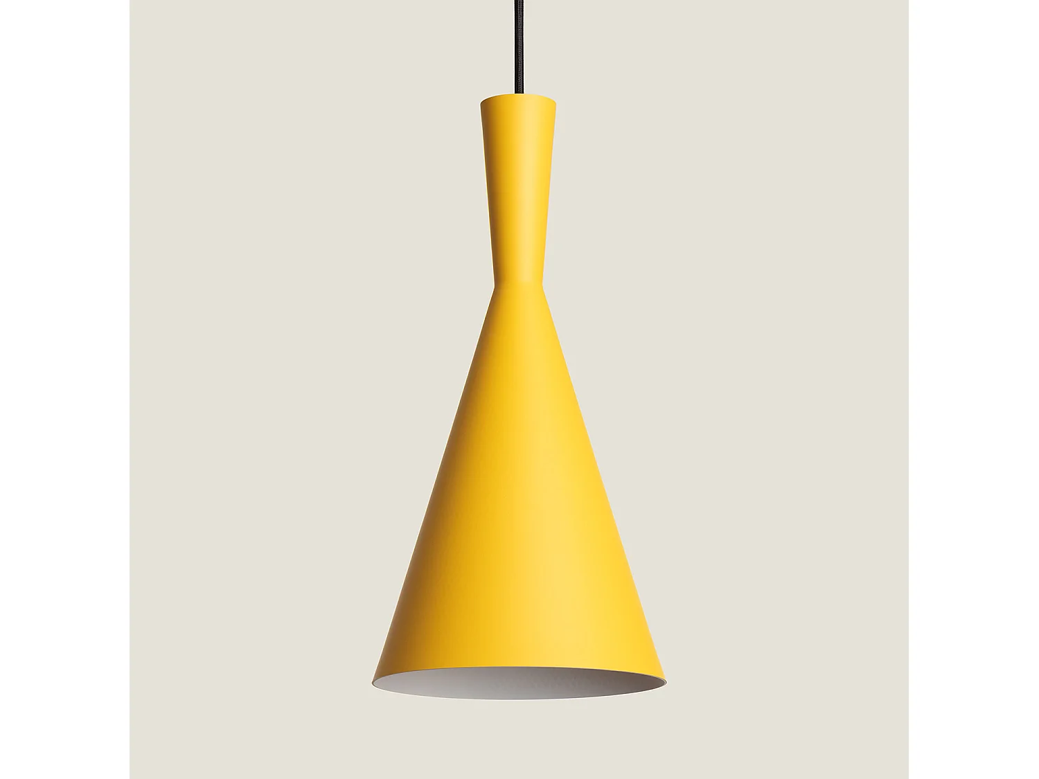 Suspension Métal Lennon Jaune