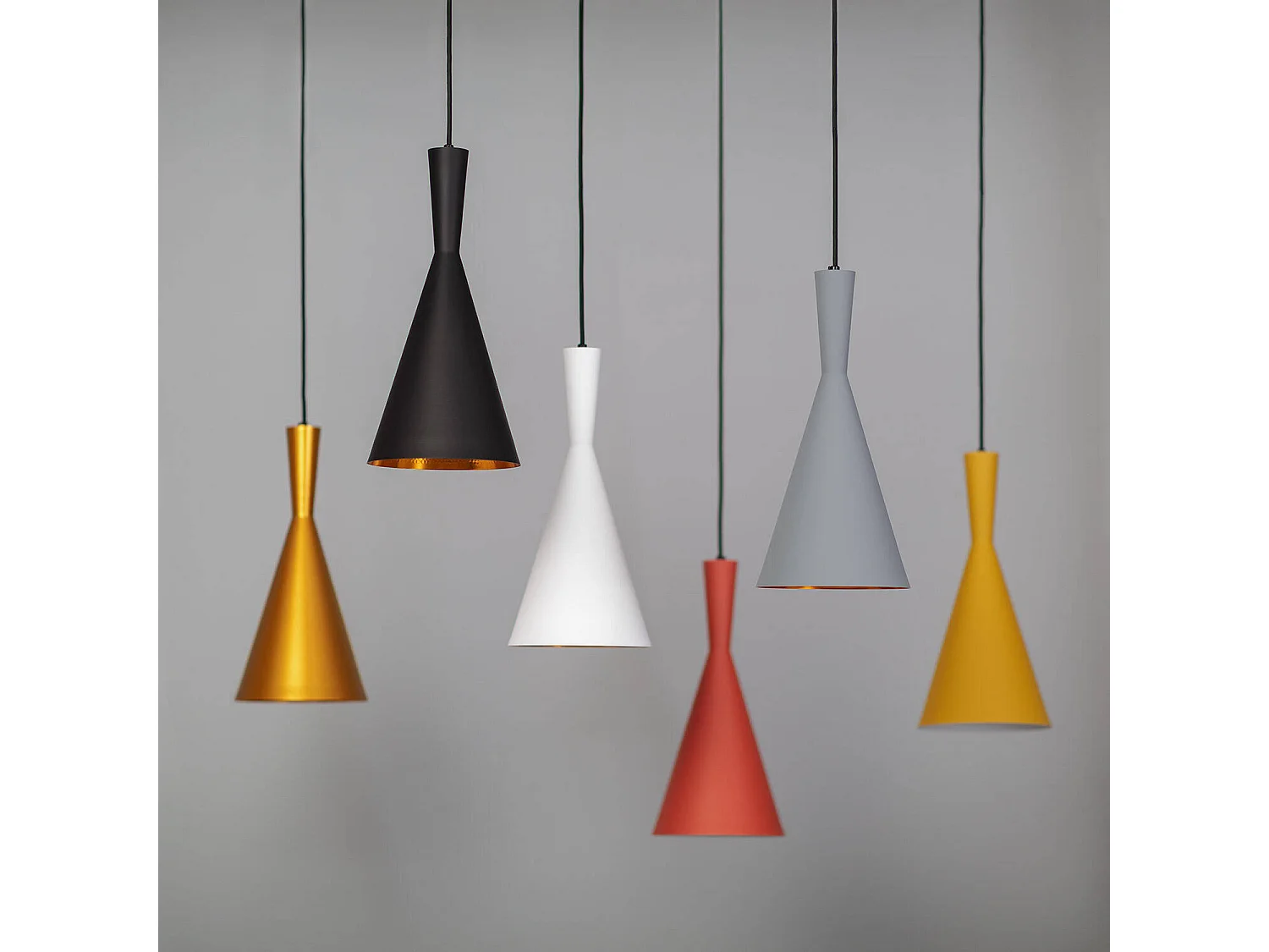 Suspension Métal Lennon Jaune