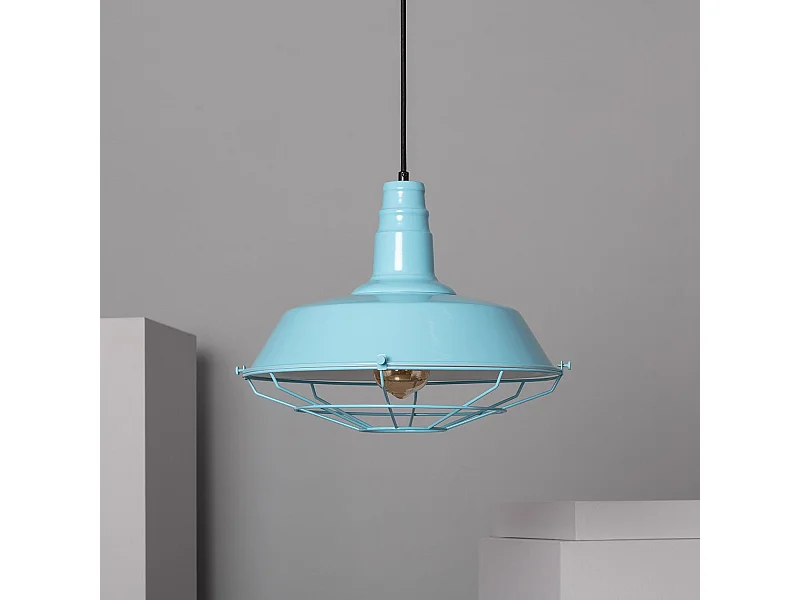 Lampada a Sospensione in Metallo Jagger Nero