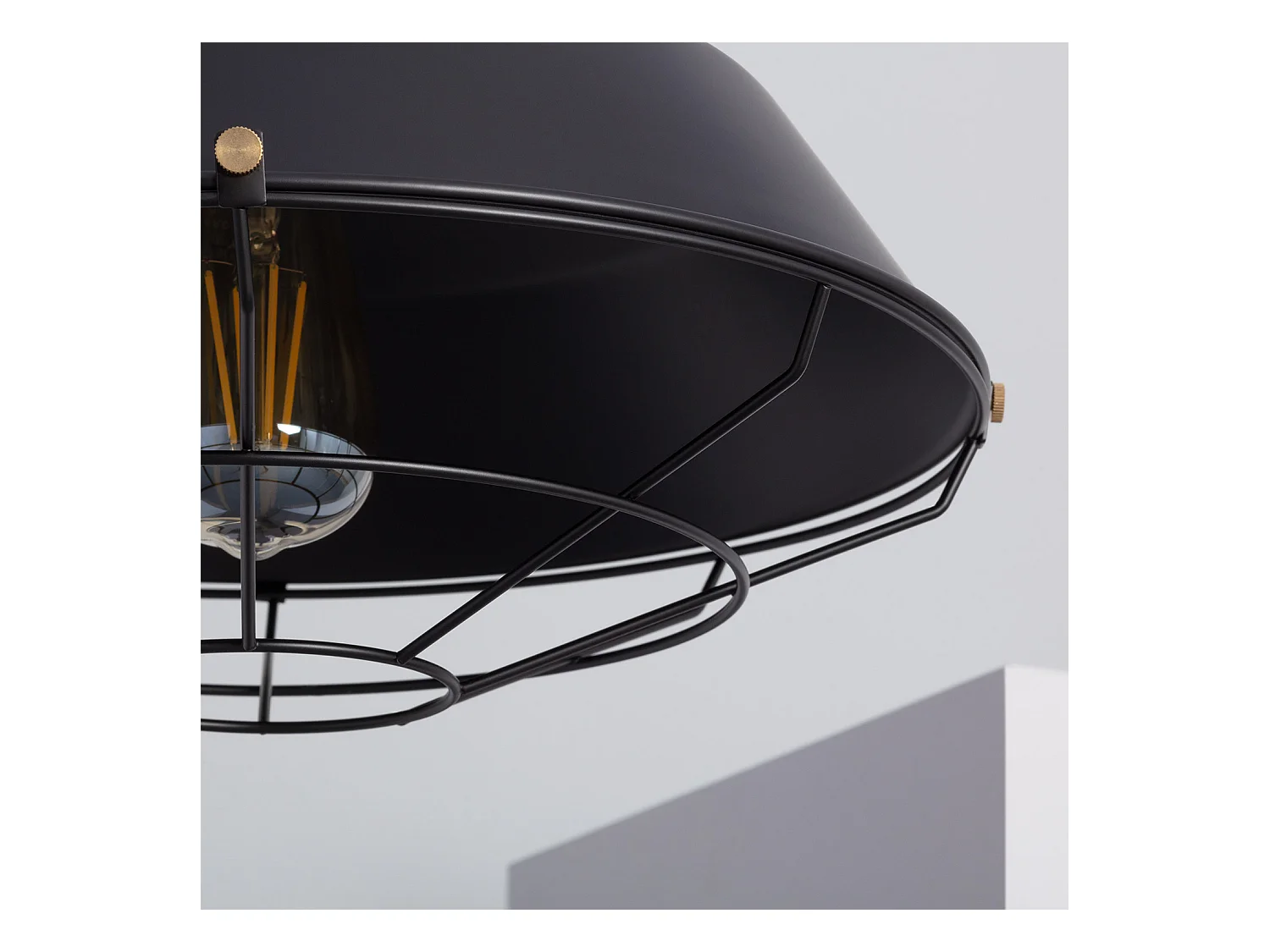 Lampada a Sospensione in Metallo Jagger Nero