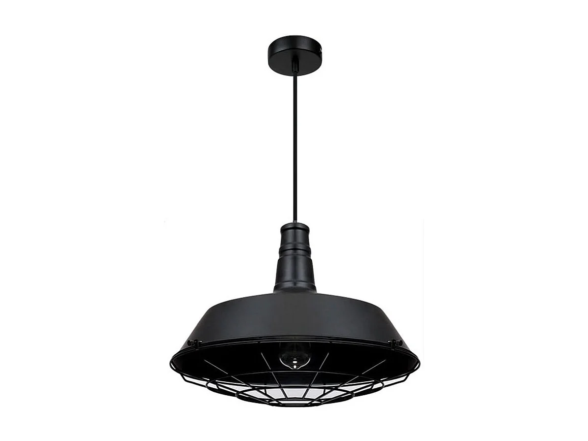 Lampada a Sospensione in Metallo Jagger Nero