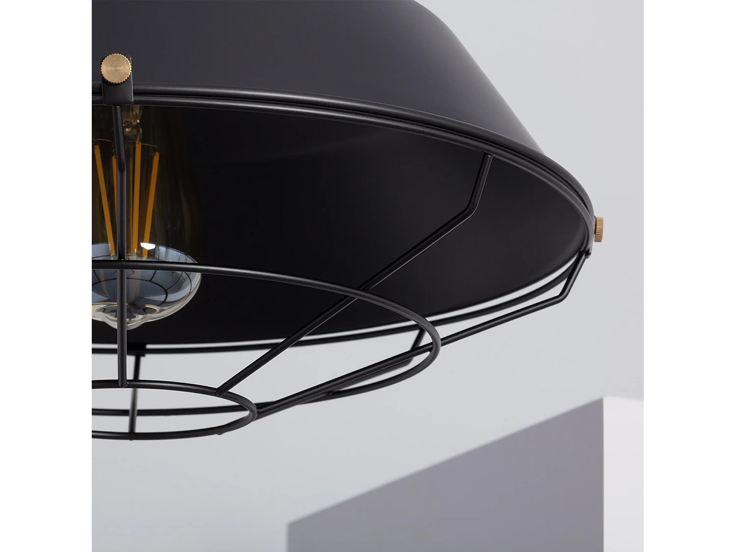 Lampada a Sospensione in Metallo Jagger Nero