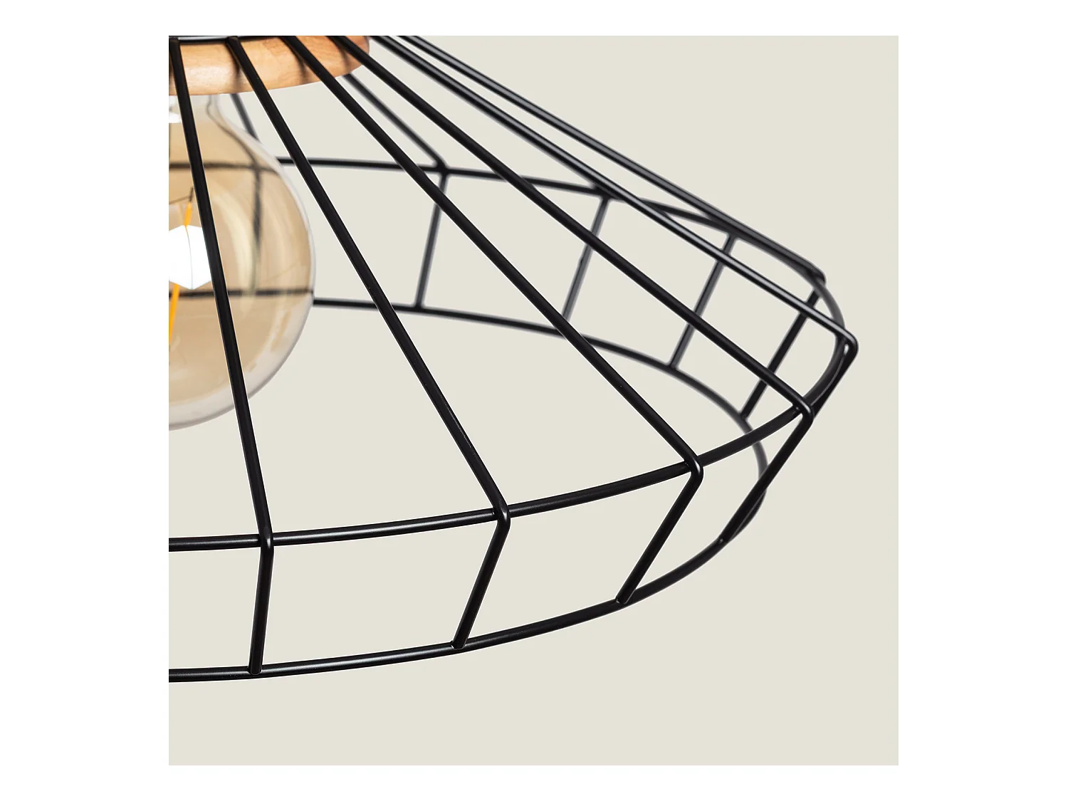 Lámpara Colgante Metal Keler Negro