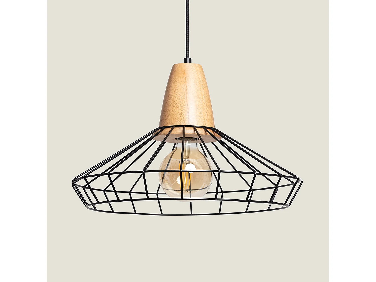 Suspension Métal Keler Noir