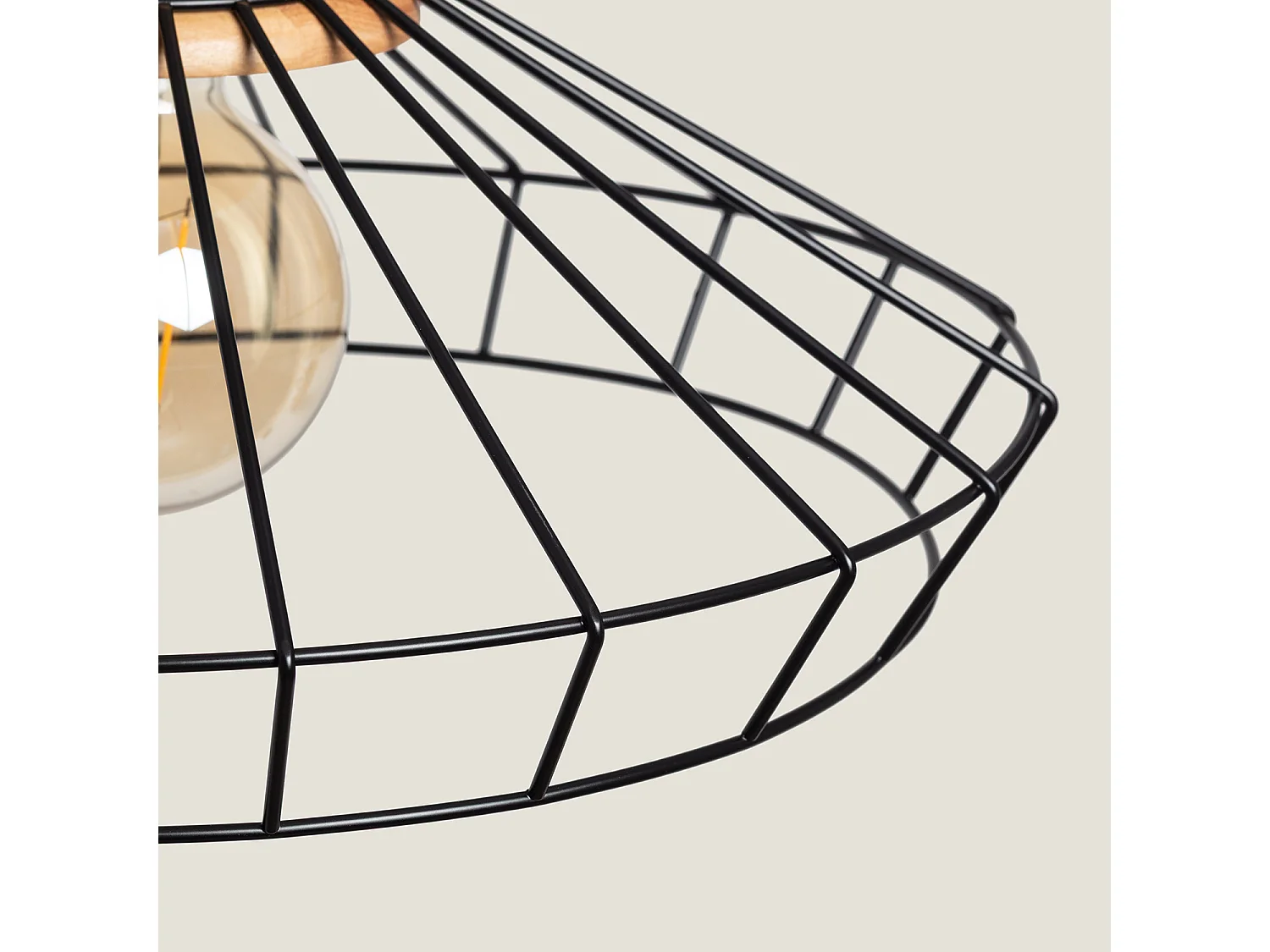 Lampada a Sospensione Metallo Keler Nero