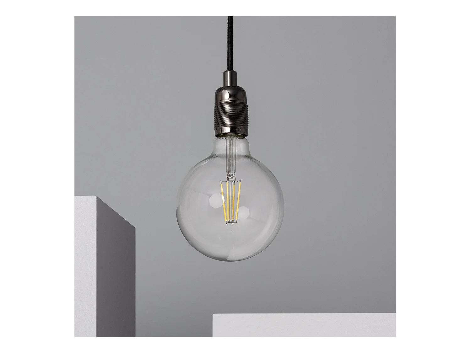 Suspension Métal Bowie Noir