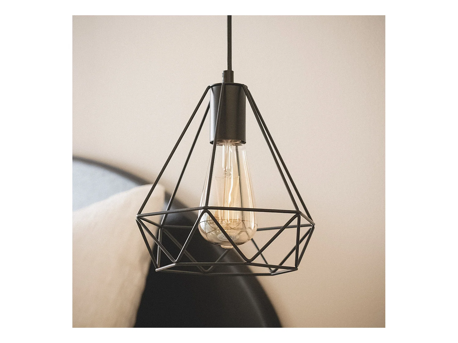 Suspension Métal Sardo Blanc