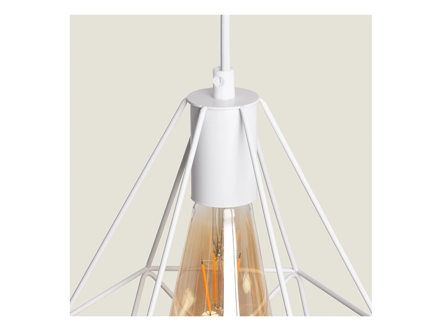 Suspension Métal Sardo Blanc