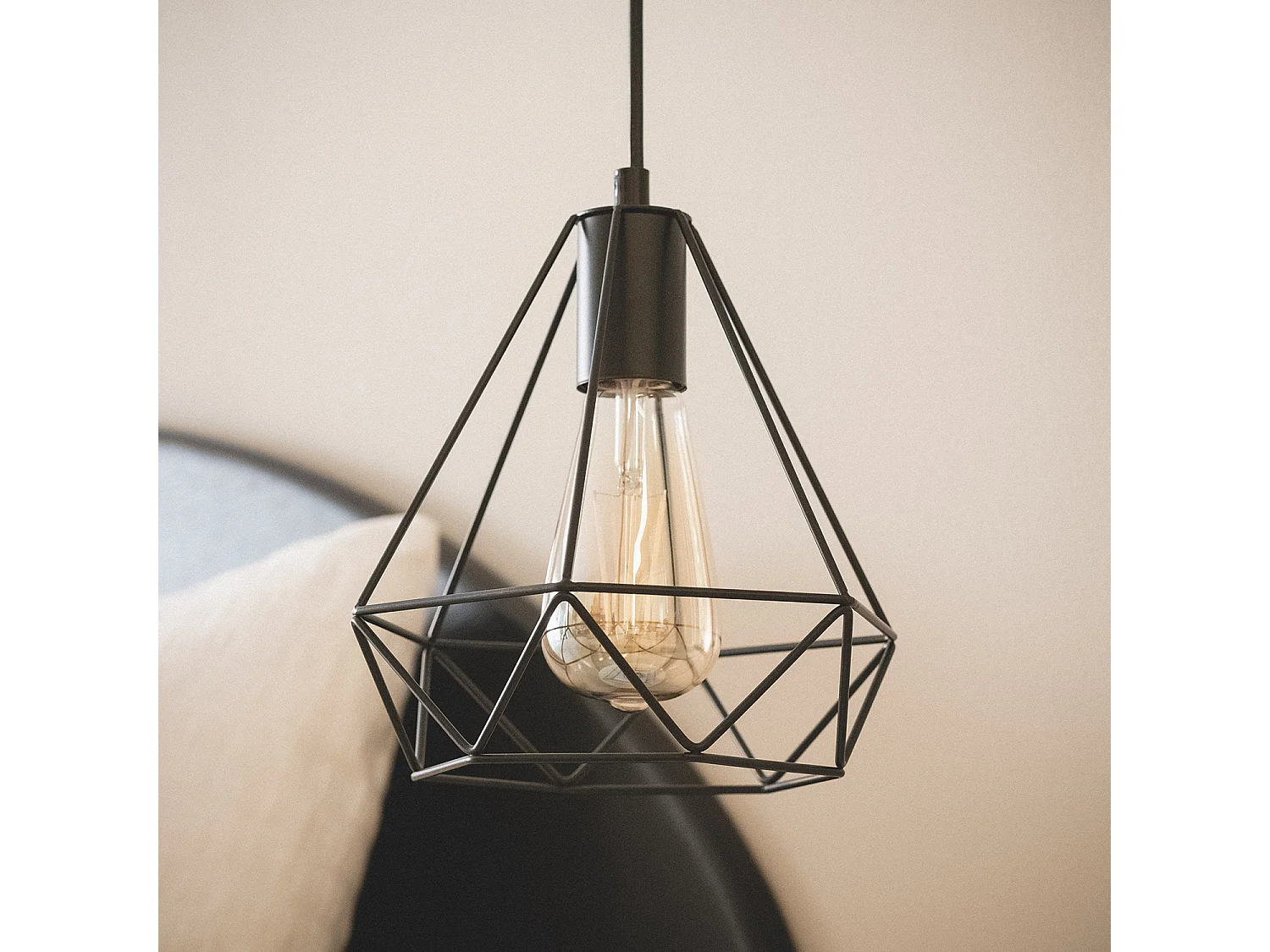 Suspension Métal Sardo Blanc