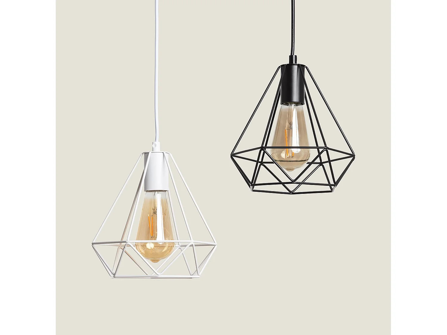 Suspension Métal Sardo Blanc