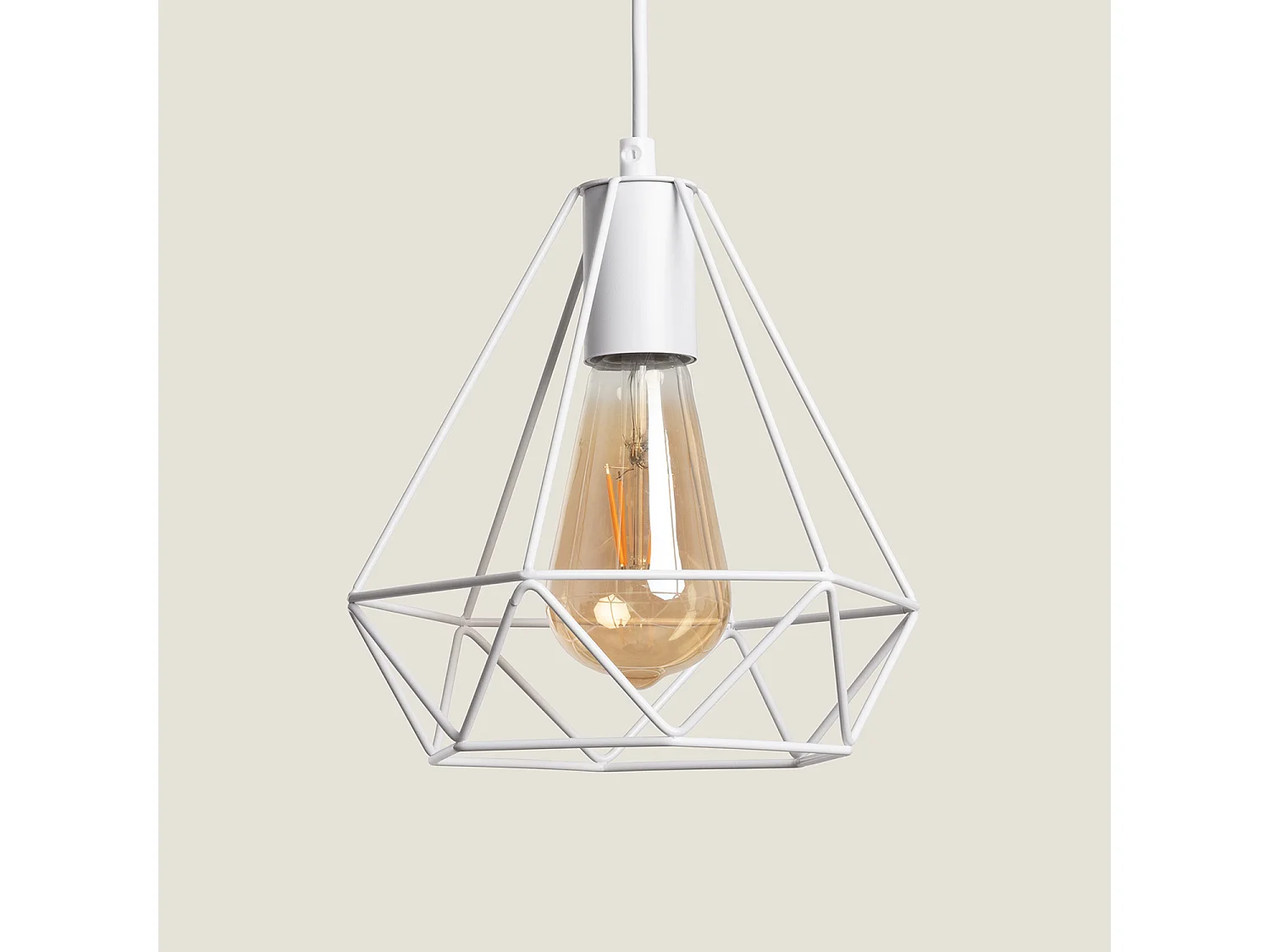 Suspension Métal Sardo Blanc