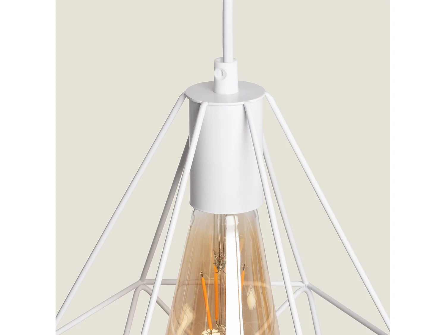 Suspension Métal Sardo Blanc