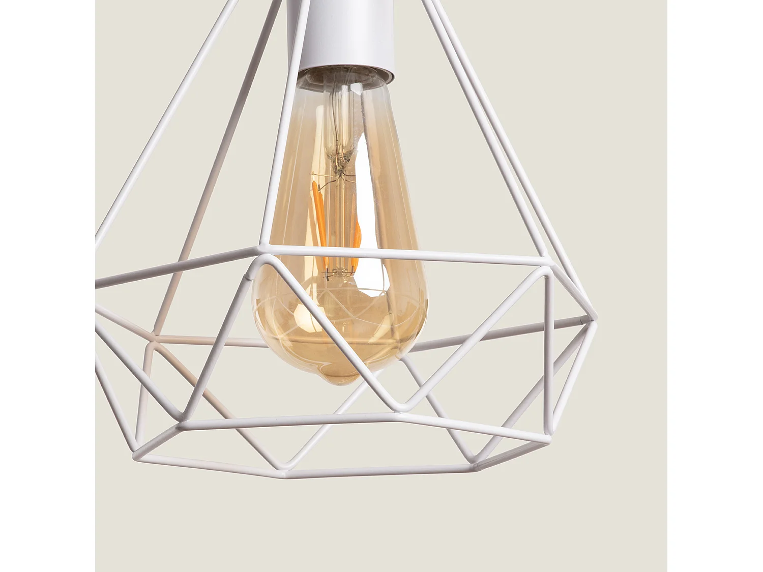 Suspension Métal Sardo Blanc