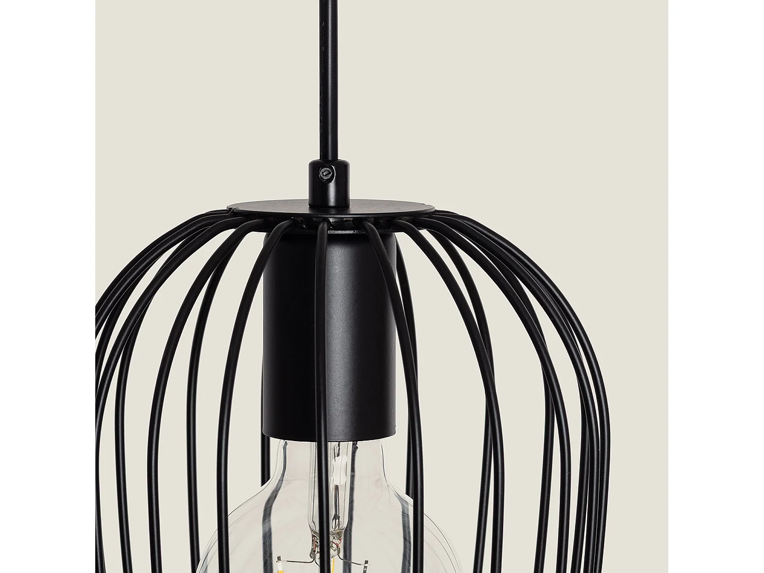 Suspension Métal Telmi 3 Spots  Noir