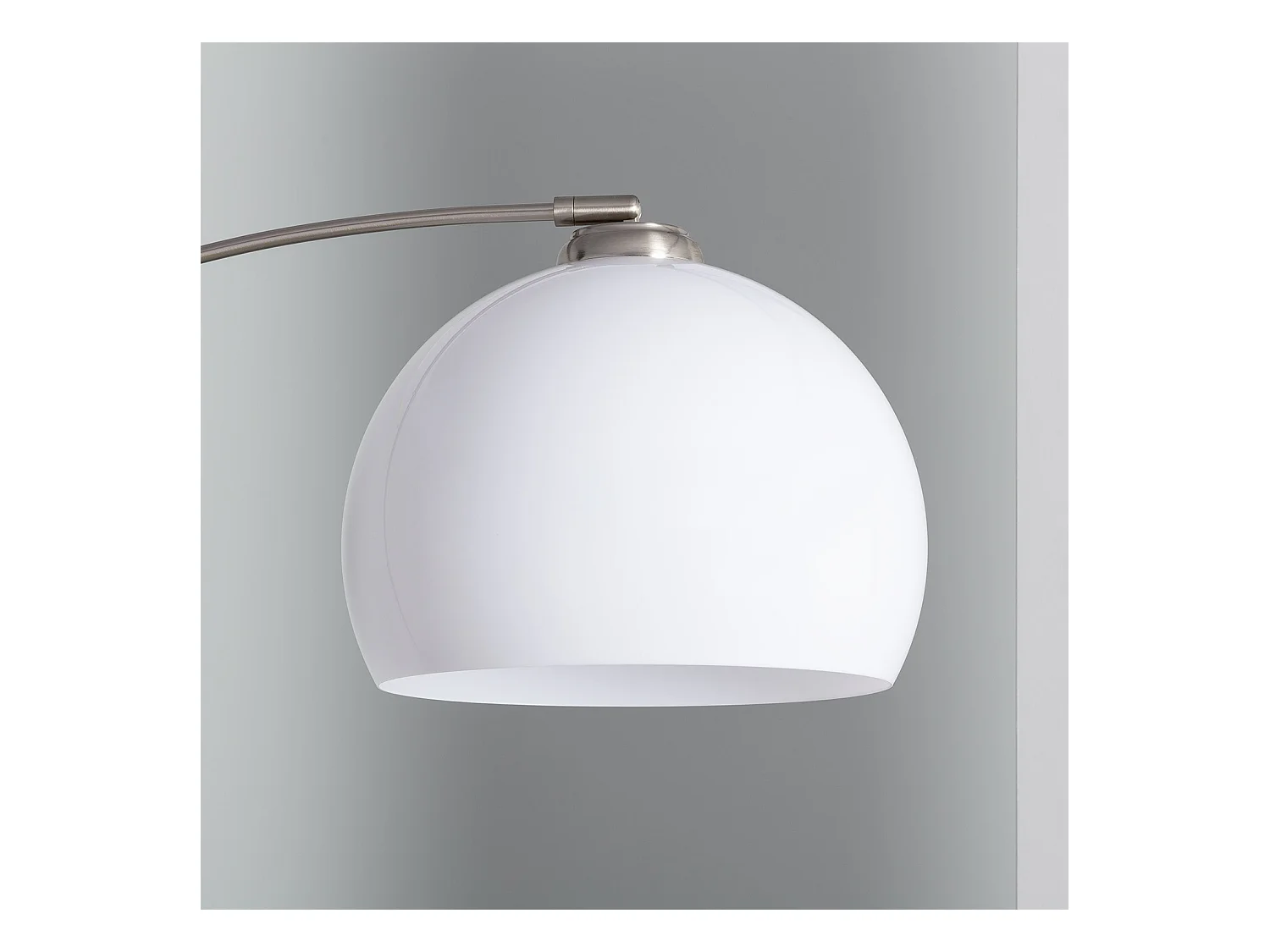 Lámpara de Pie Gebogen Plateado