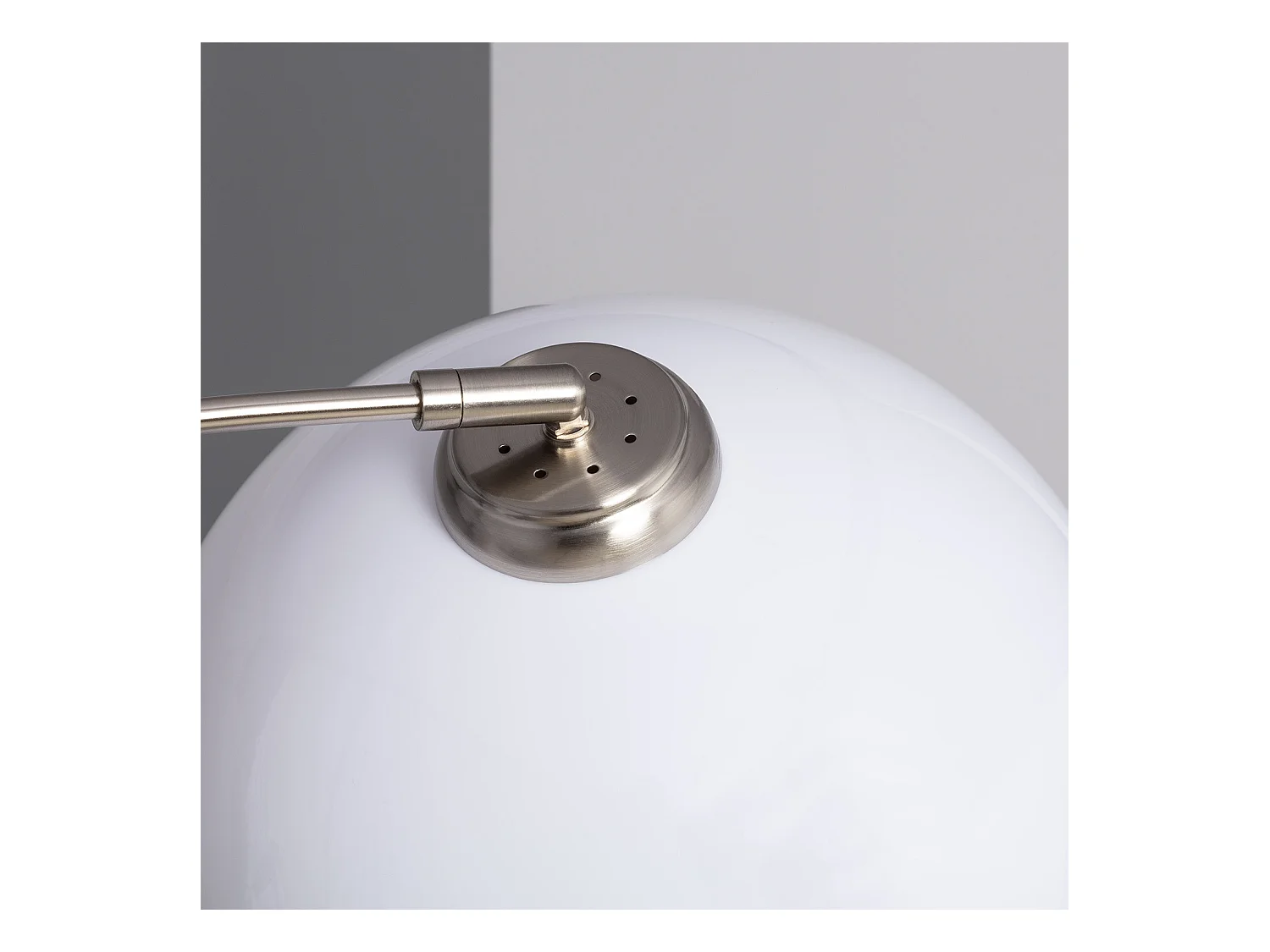 Lámpara de Pie Gebogen Plateado