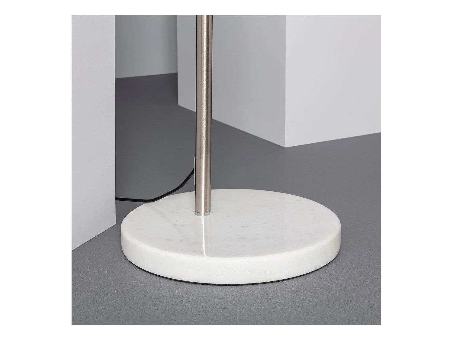 Lámpara de Pie Gebogen Plateado