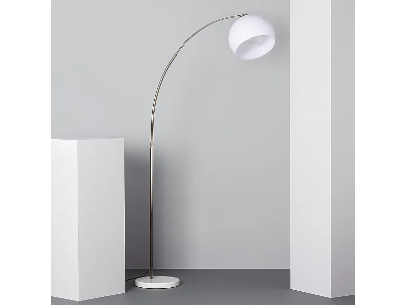 Lampada da Terra Gebogen Argento