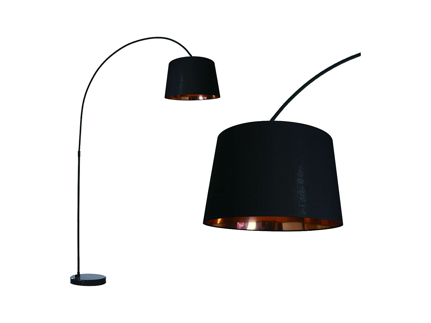 Lámpara de Pie Metal Reflect Negro