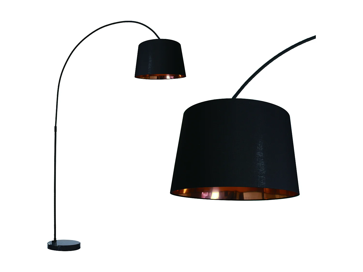 Lámpara de Pie Metal Reflect Negro