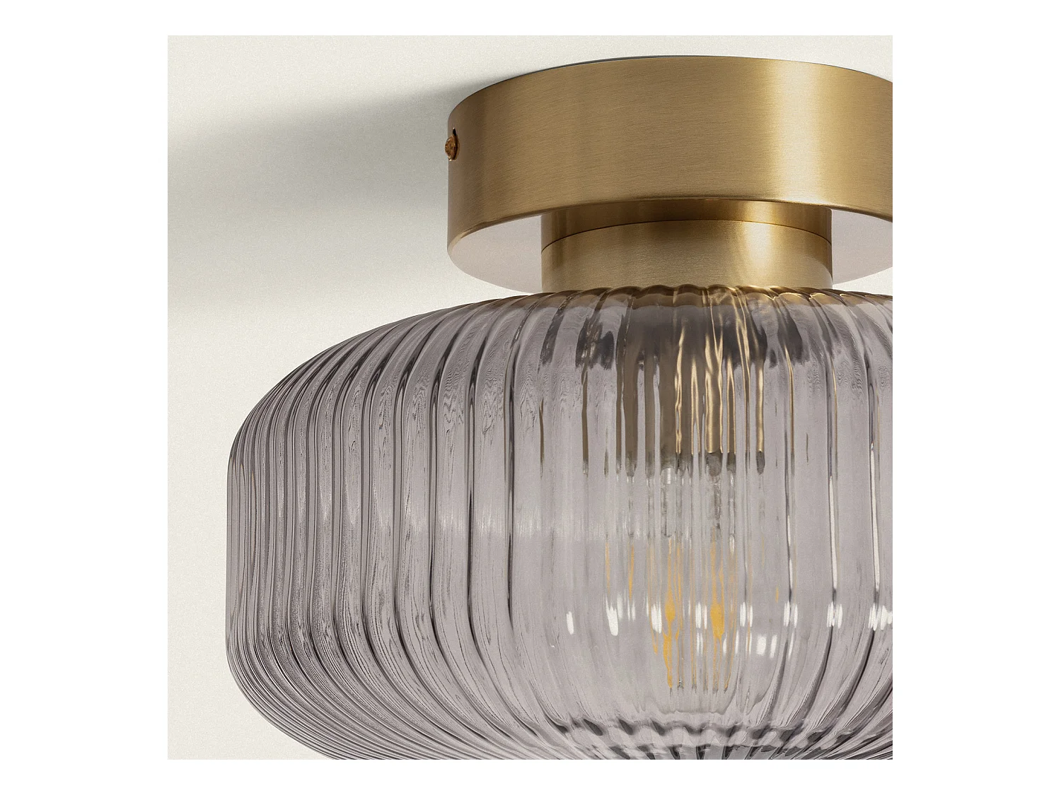 Lámpara de Techo Metal y Cristal Windsor Dorado