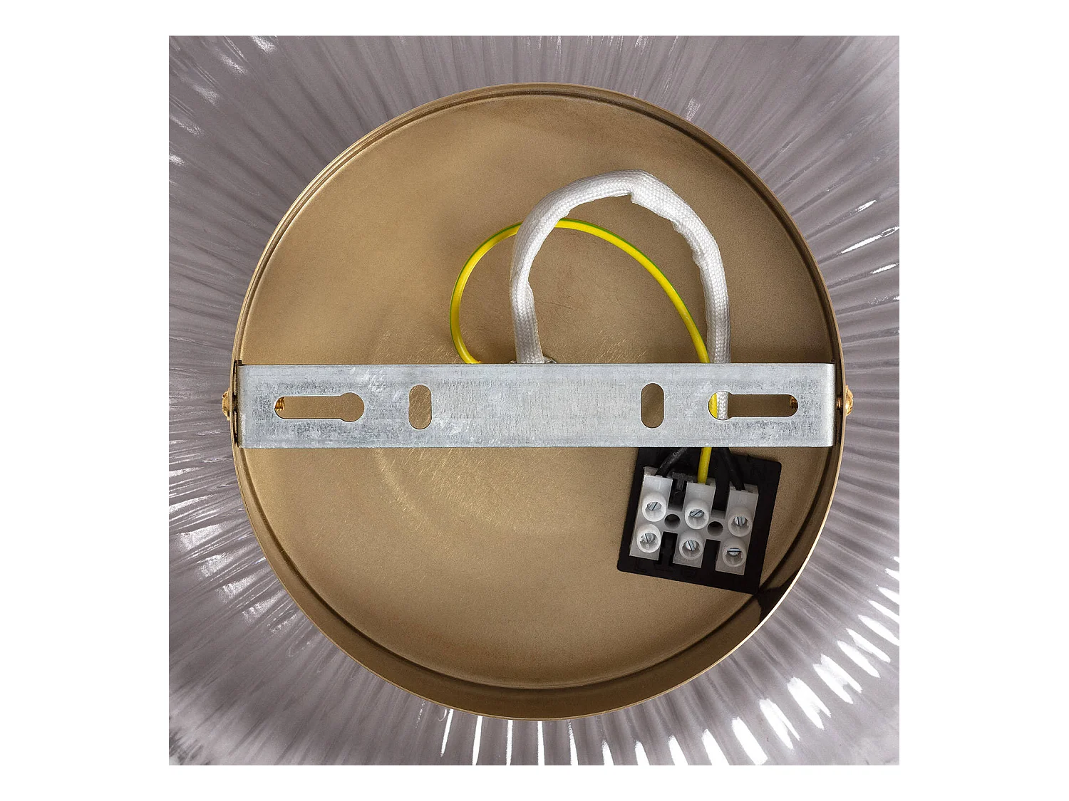 Lámpara de Techo Metal y Cristal Windsor Dorado