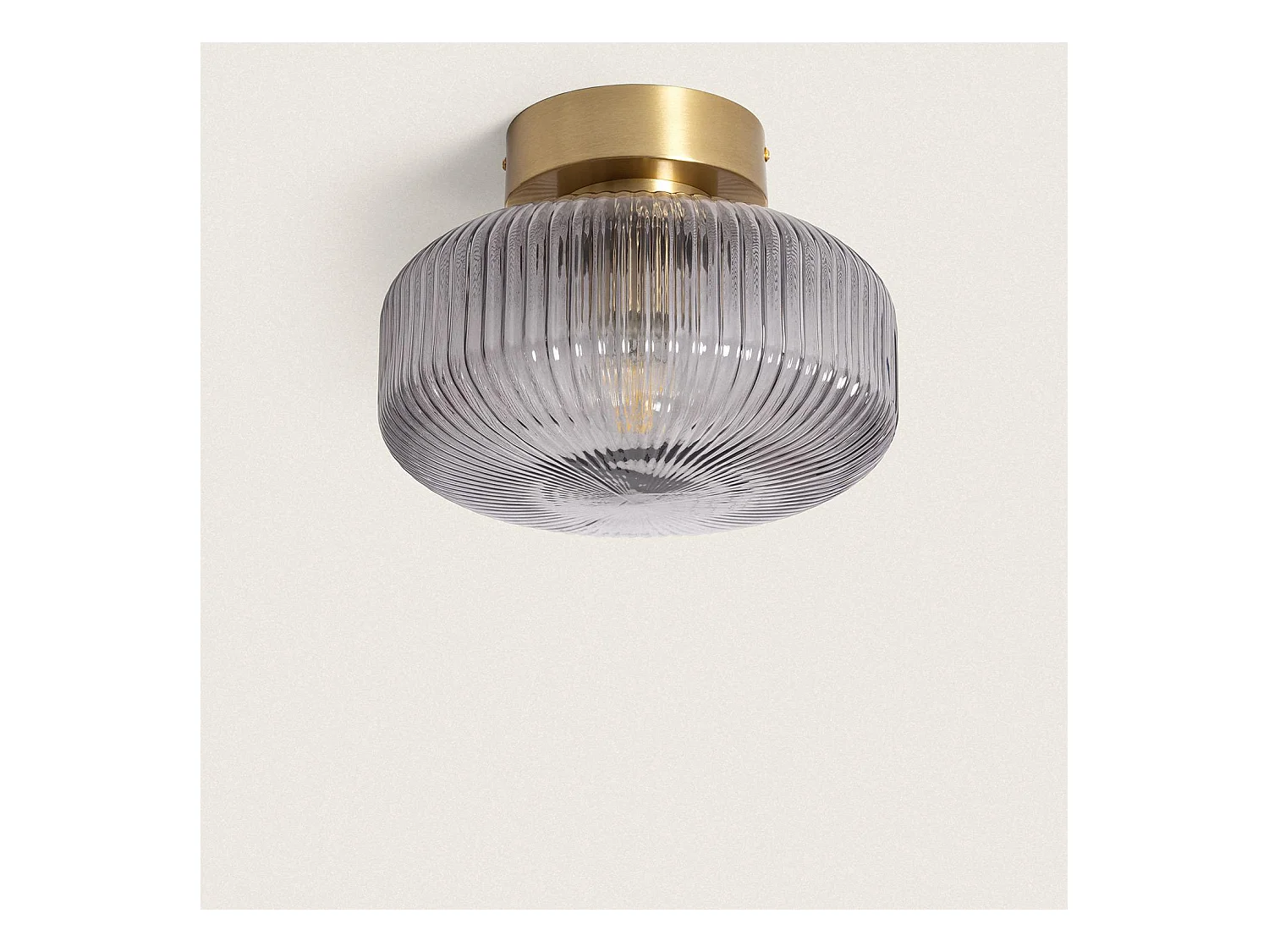 Lámpara de Techo Metal y Cristal Windsor Dorado