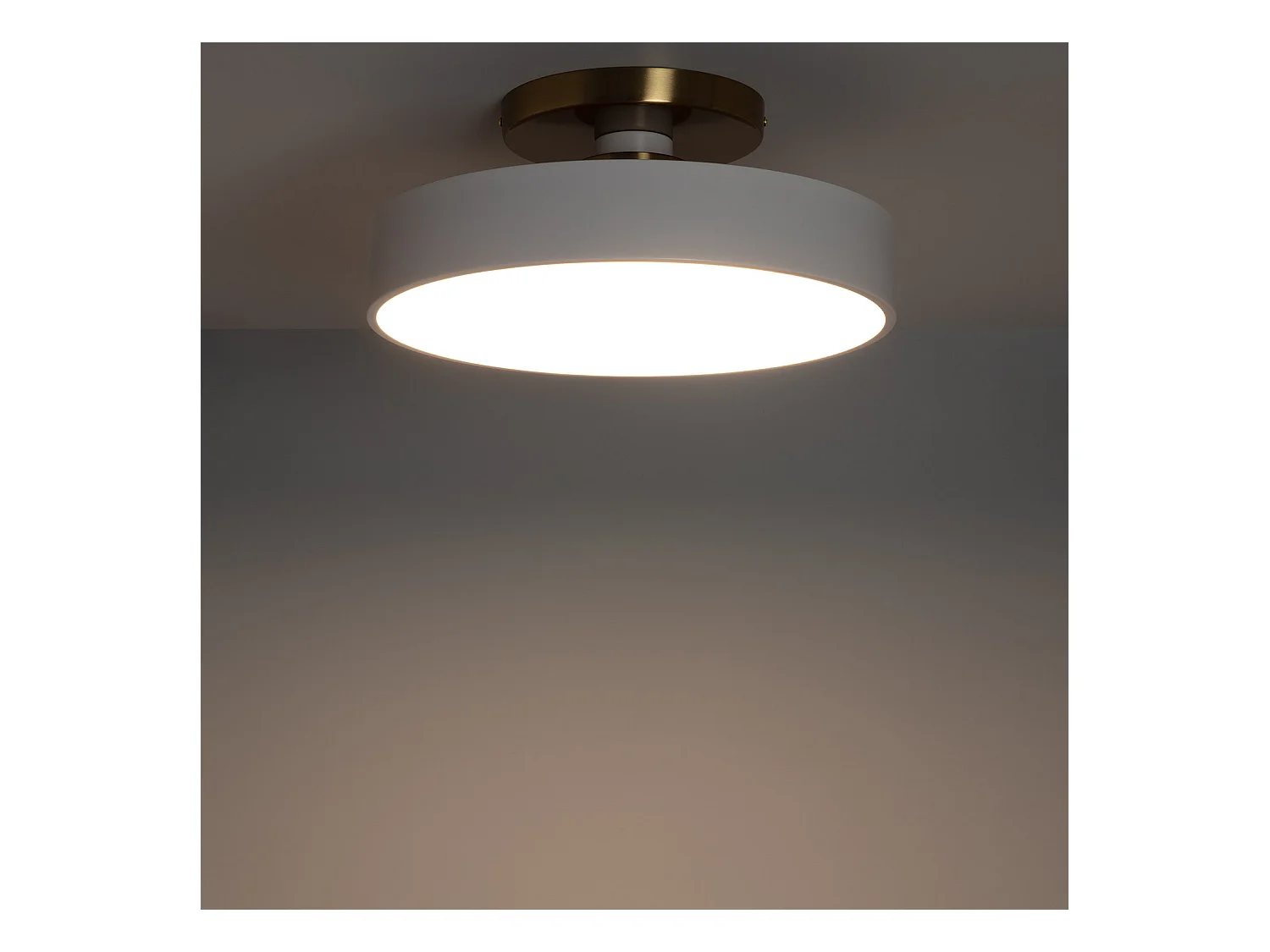 Plafonnier Métal Atenea Blanc