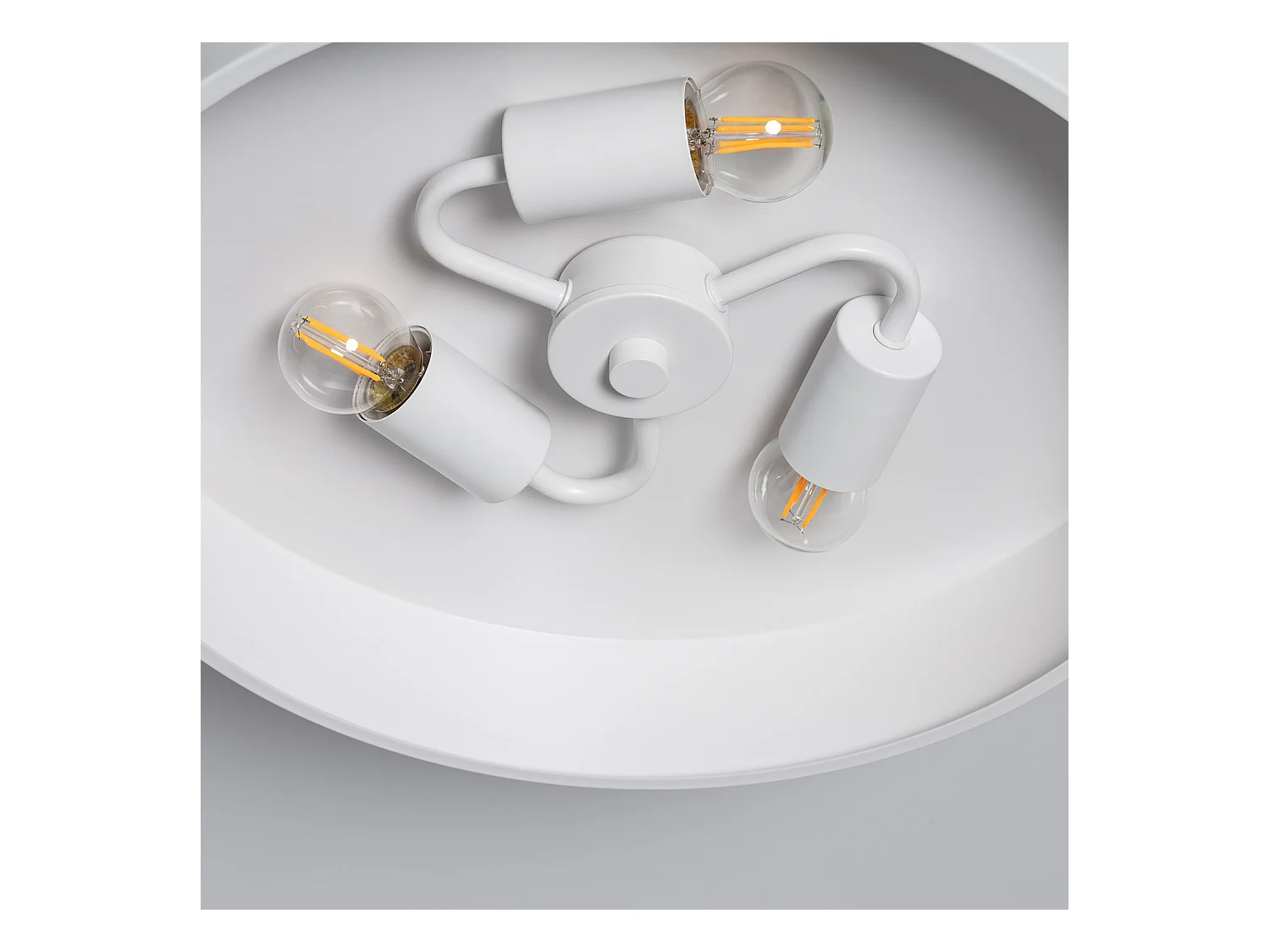 Plafonnier Métal Atenea Blanc