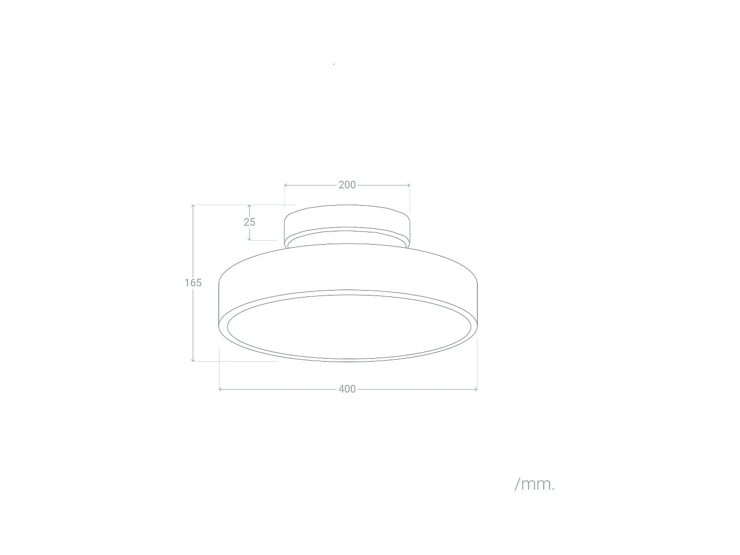 Plafonnier Métal Atenea Blanc