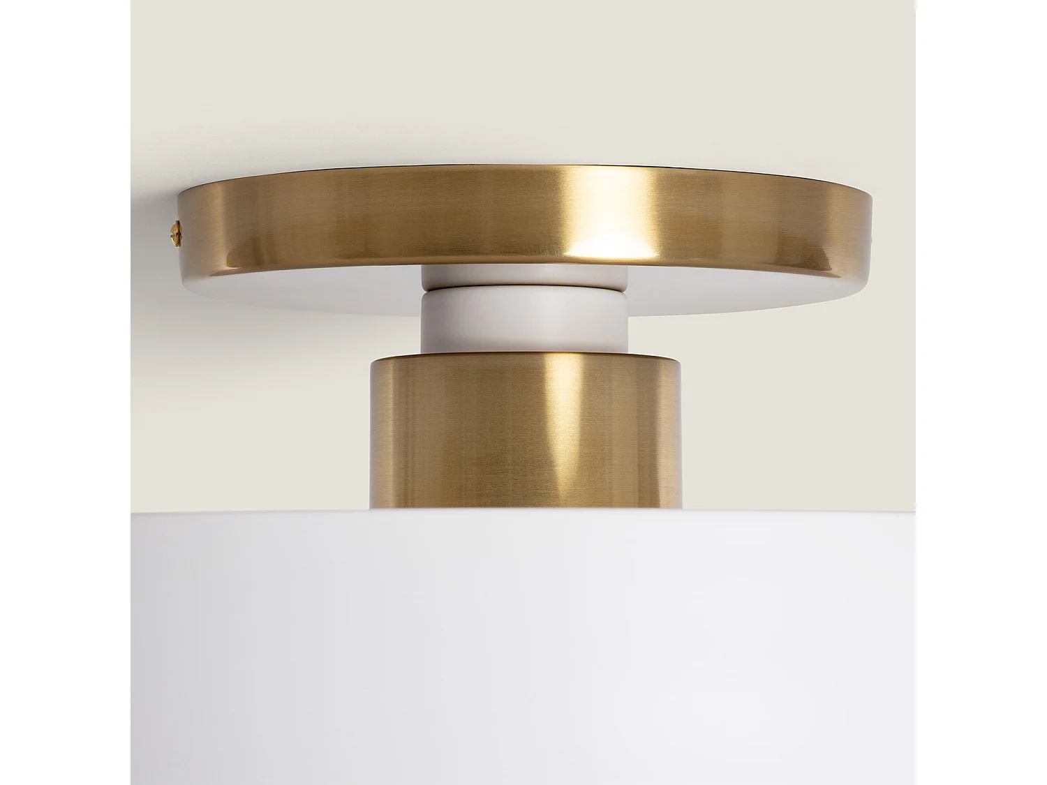 Plafonnier Métal Atenea Blanc