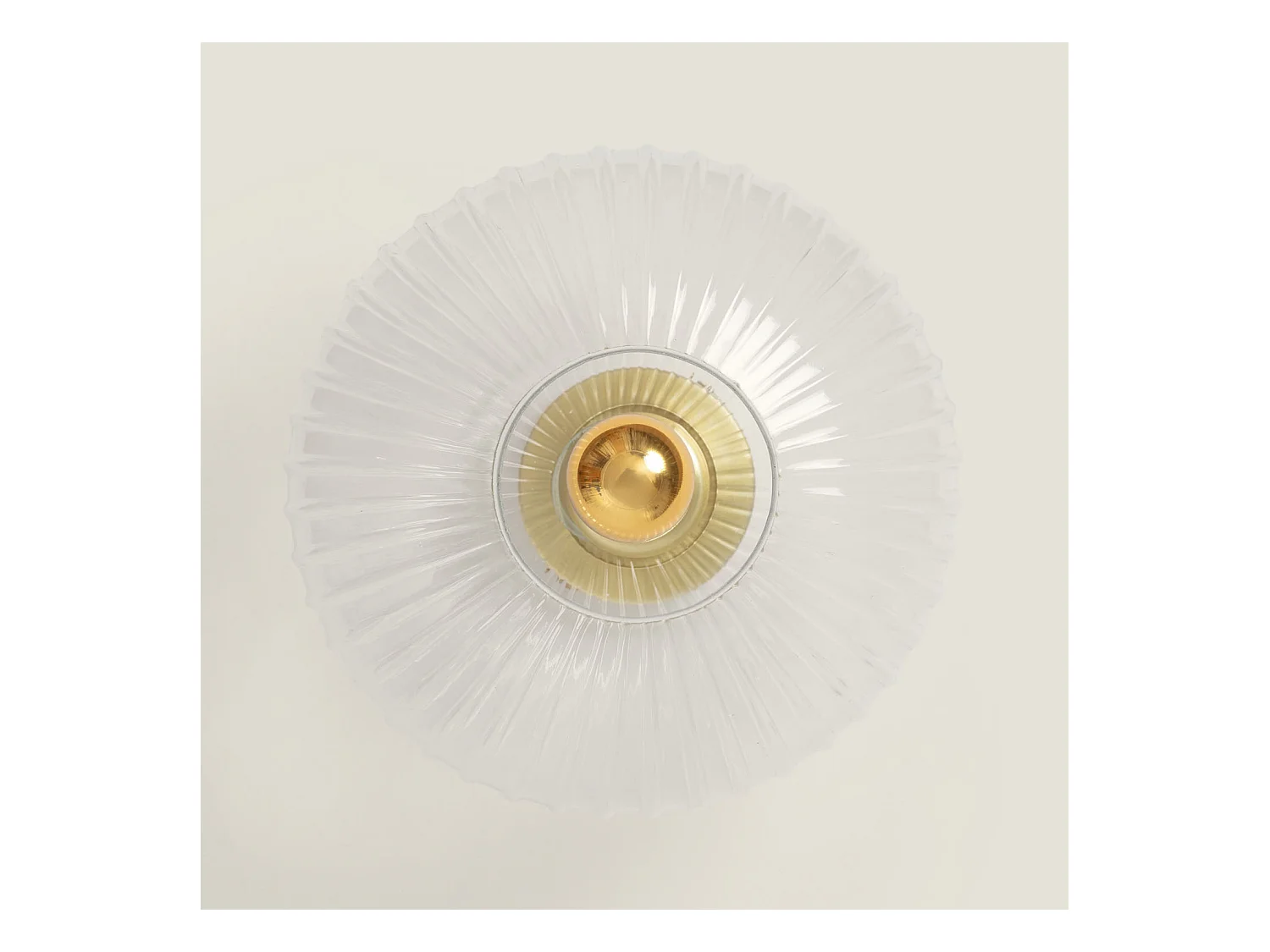 Plafonnier Métal et Verre Prometeo  Transparent