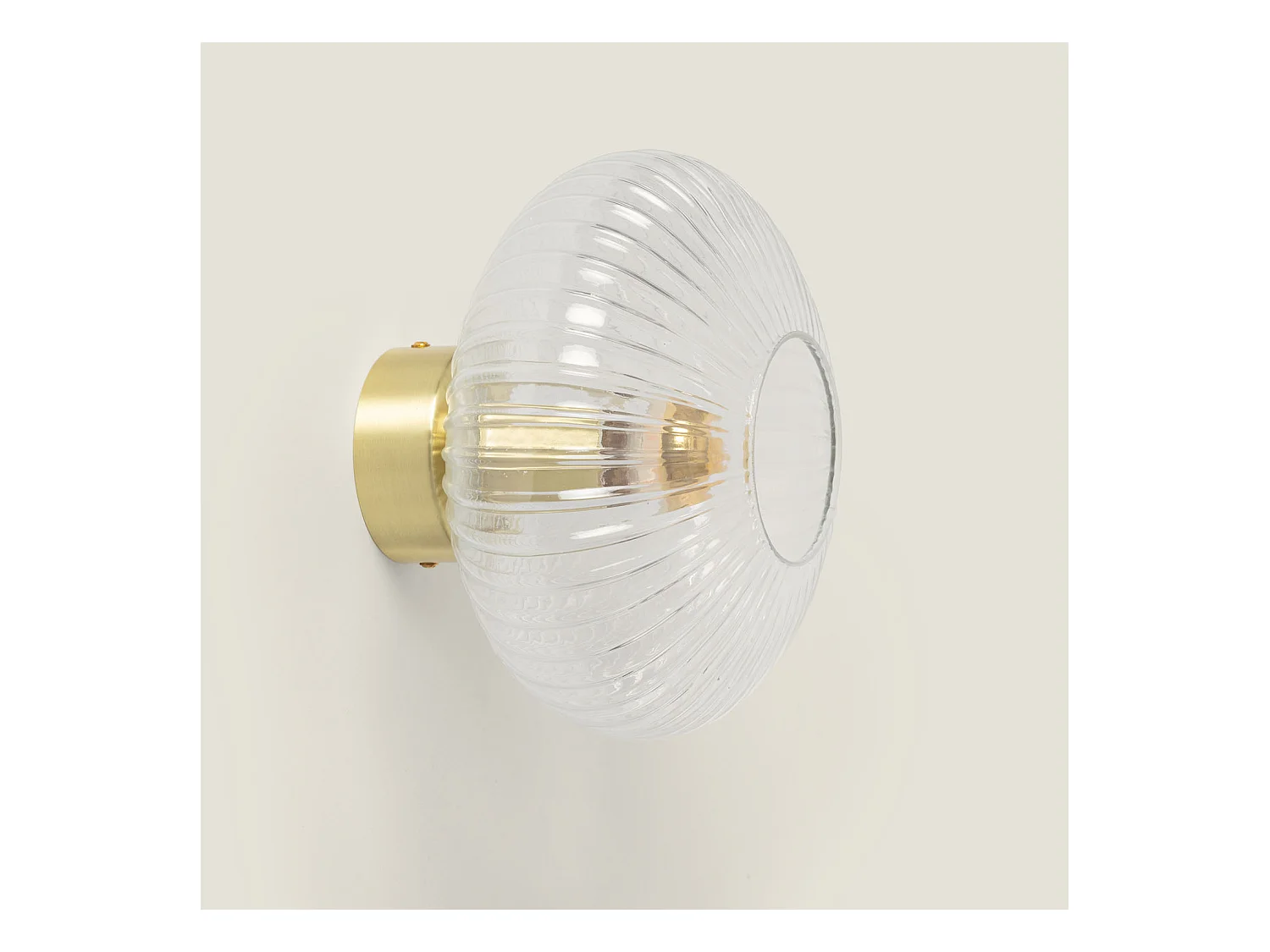 Plafonnier Métal et Verre Prometeo  Transparent