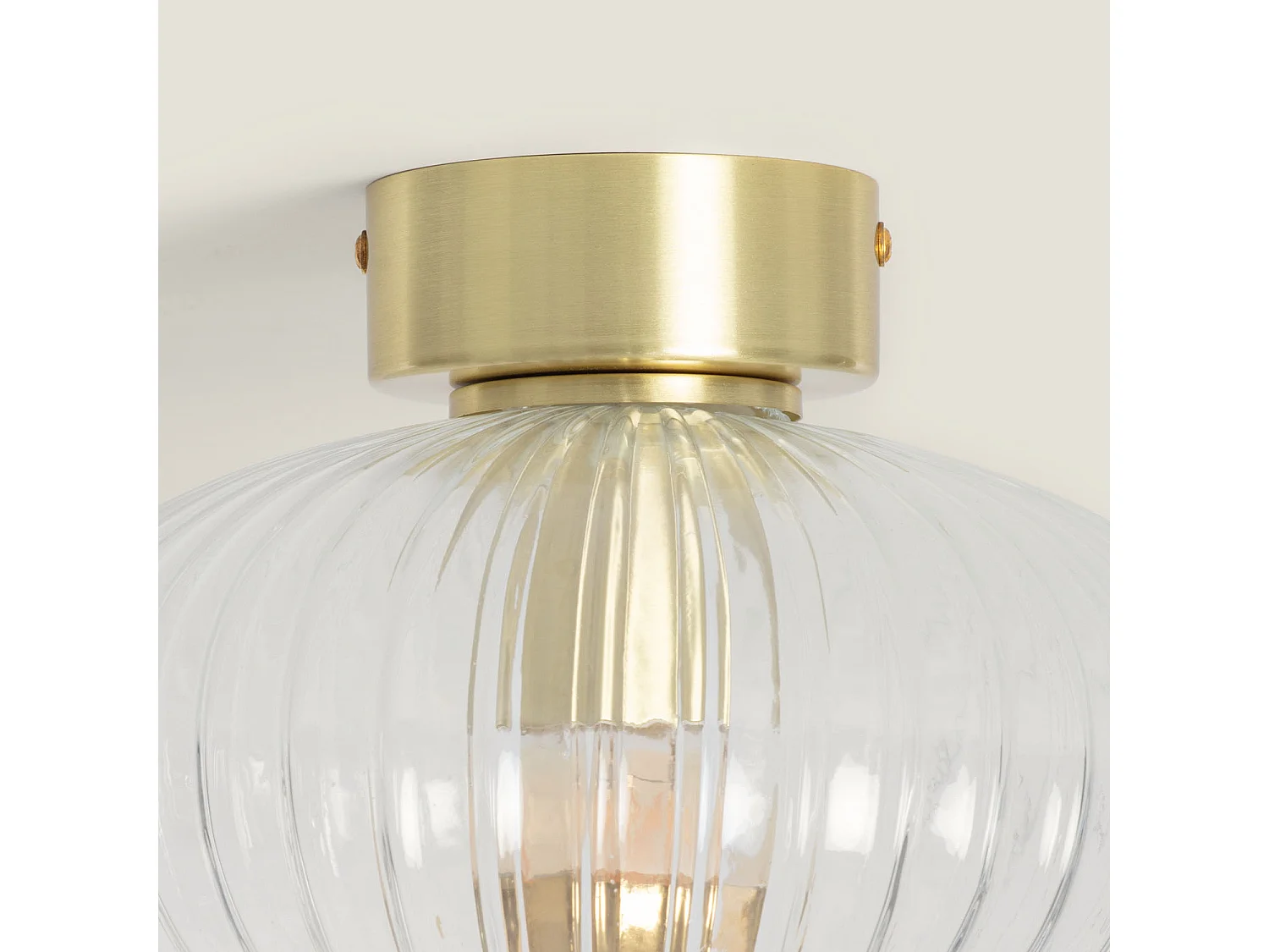 Plafonnier Métal et Verre Prometeo  Transparent