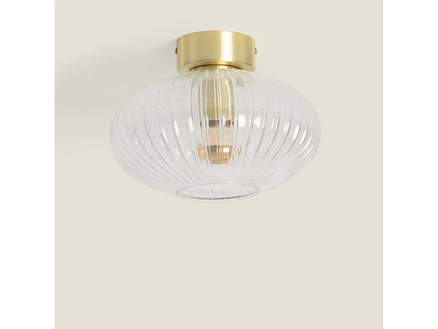 Plafonnier Métal et Verre Prometeo  Transparent