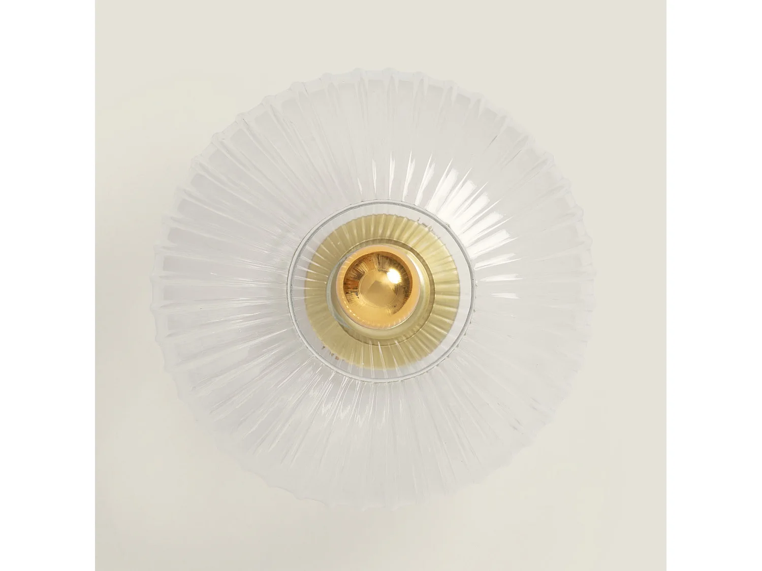 Plafonnier Métal et Verre Prometeo  Transparent