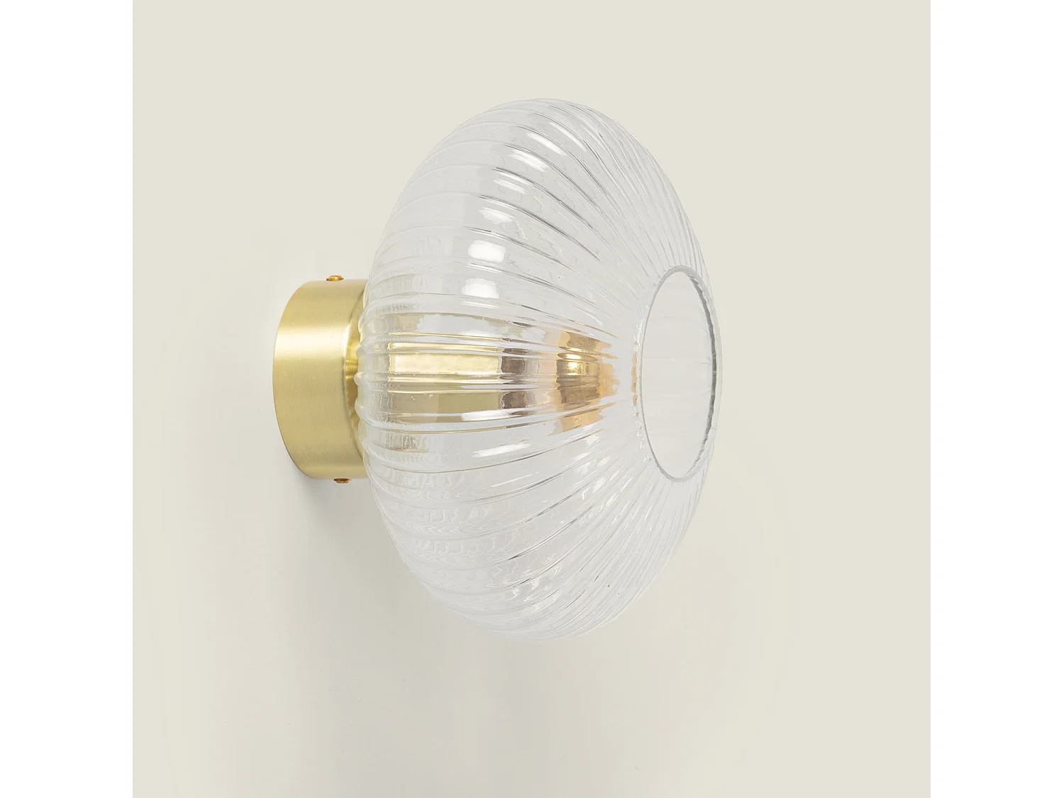 Plafonnier Métal et Verre Prometeo  Transparent