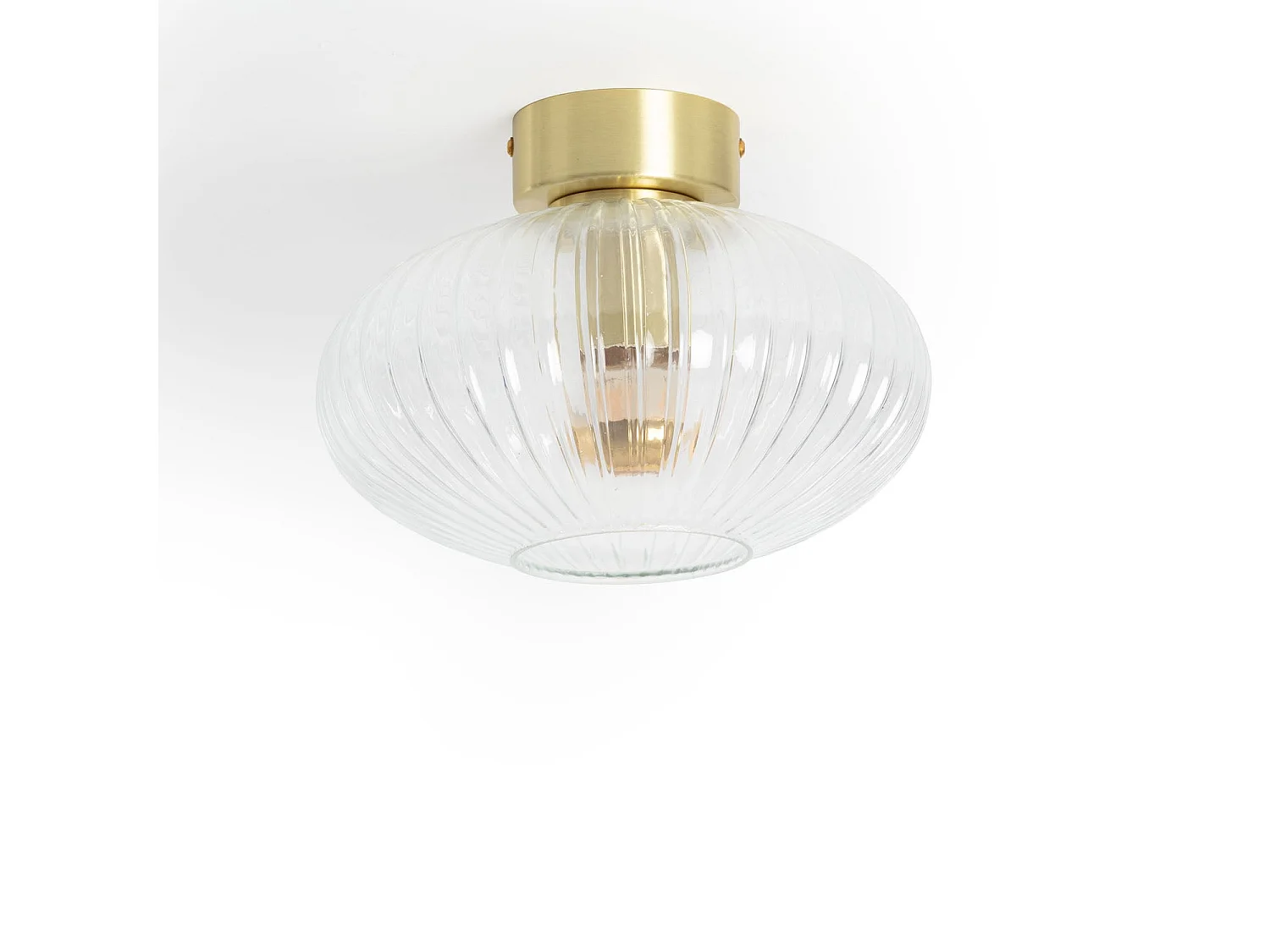 Plafonnier Métal et Verre Prometeo  Transparent