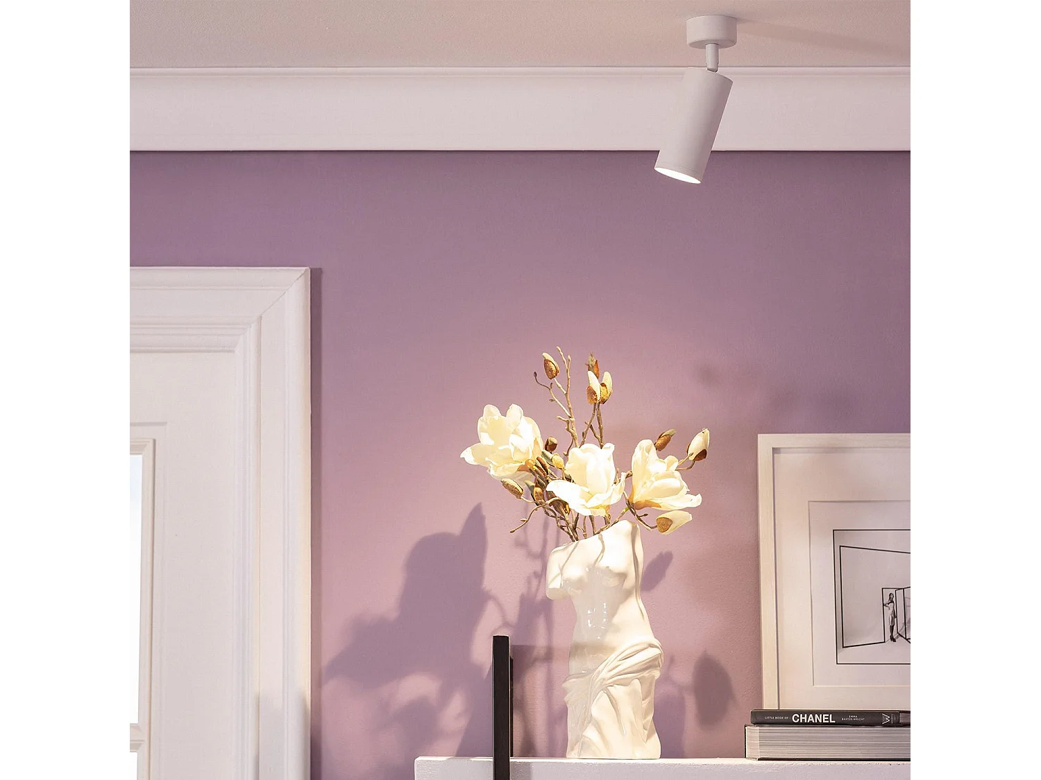 Spot à Douille Aluminium Quartz pour Ampoule GU10 Noir