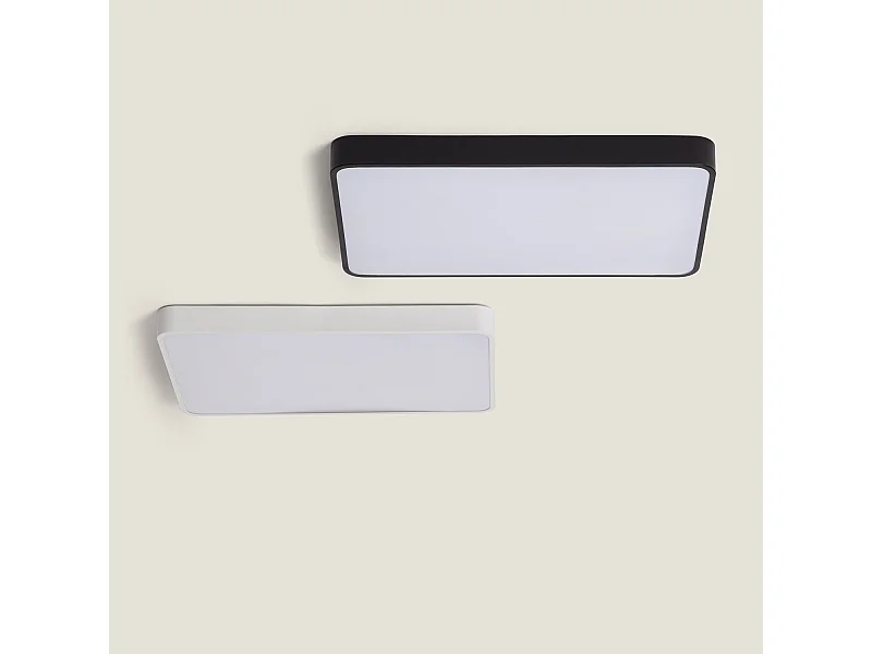Plafoniera LED 40W Rettangolare Metallo 600x400 mm CCT Selezionabile Hidria Bianco