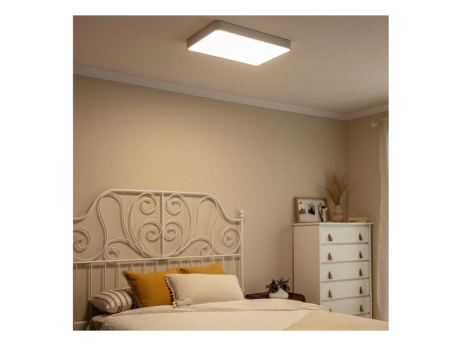 Plafoniera LED 40W Rettangolare Metallo 600x400 mm CCT Selezionabile Hidria Bianco