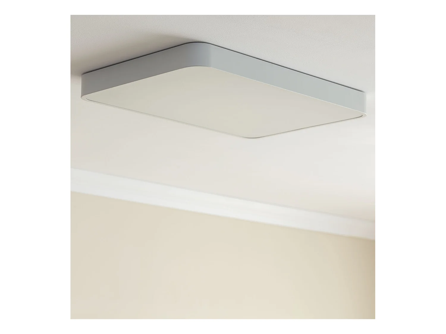 Plafoniera LED 40W Rettangolare Metallo 600x400 mm CCT Selezionabile Hidria Bianco