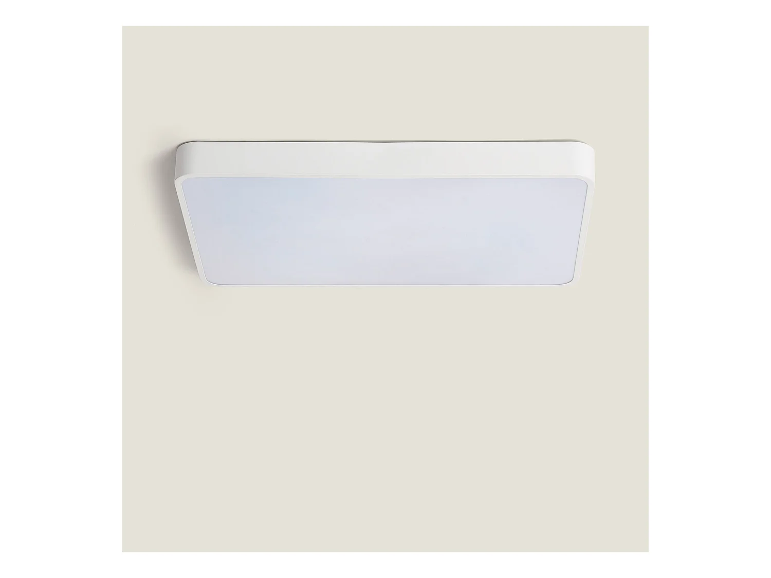 Plafoniera LED 40W Rettangolare Metallo 600x400 mm CCT Selezionabile Hidria Bianco