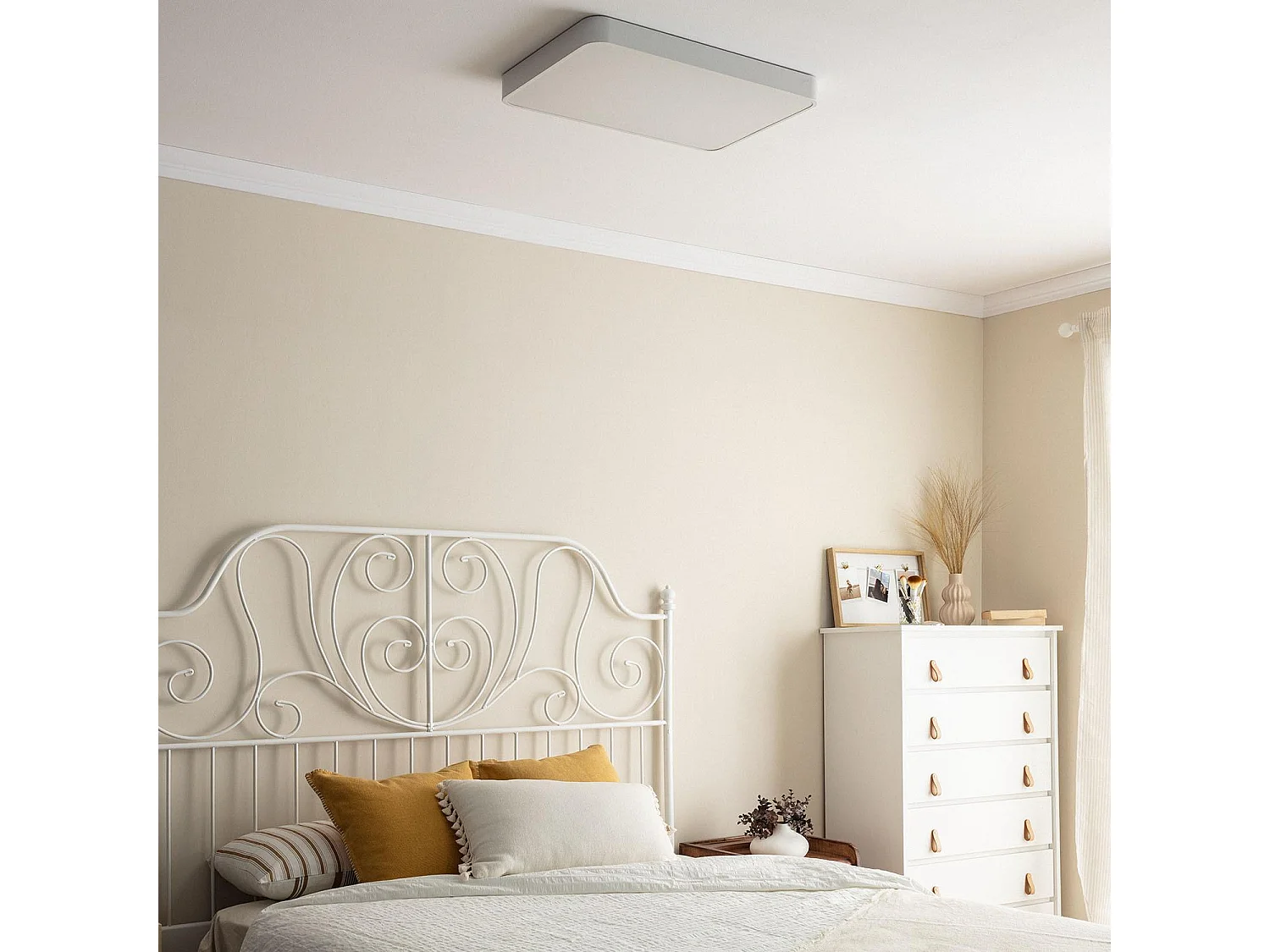 Plafonnier LED Rectangulaire Métal 40W CCT Sélectionnable Hidria 600x400 mm Blanc