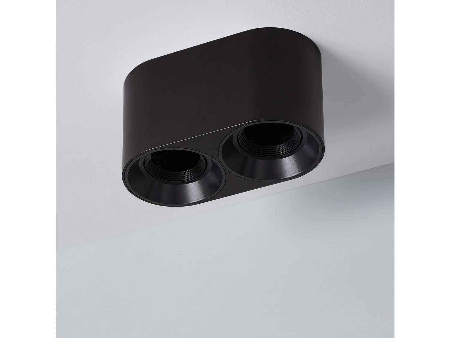 Plafonnier Space Double Noir