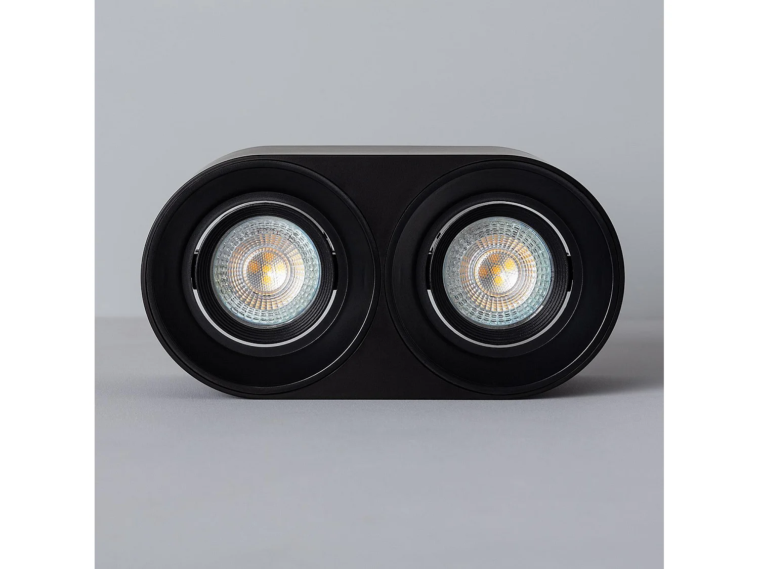 Plafonnier Space Double Noir