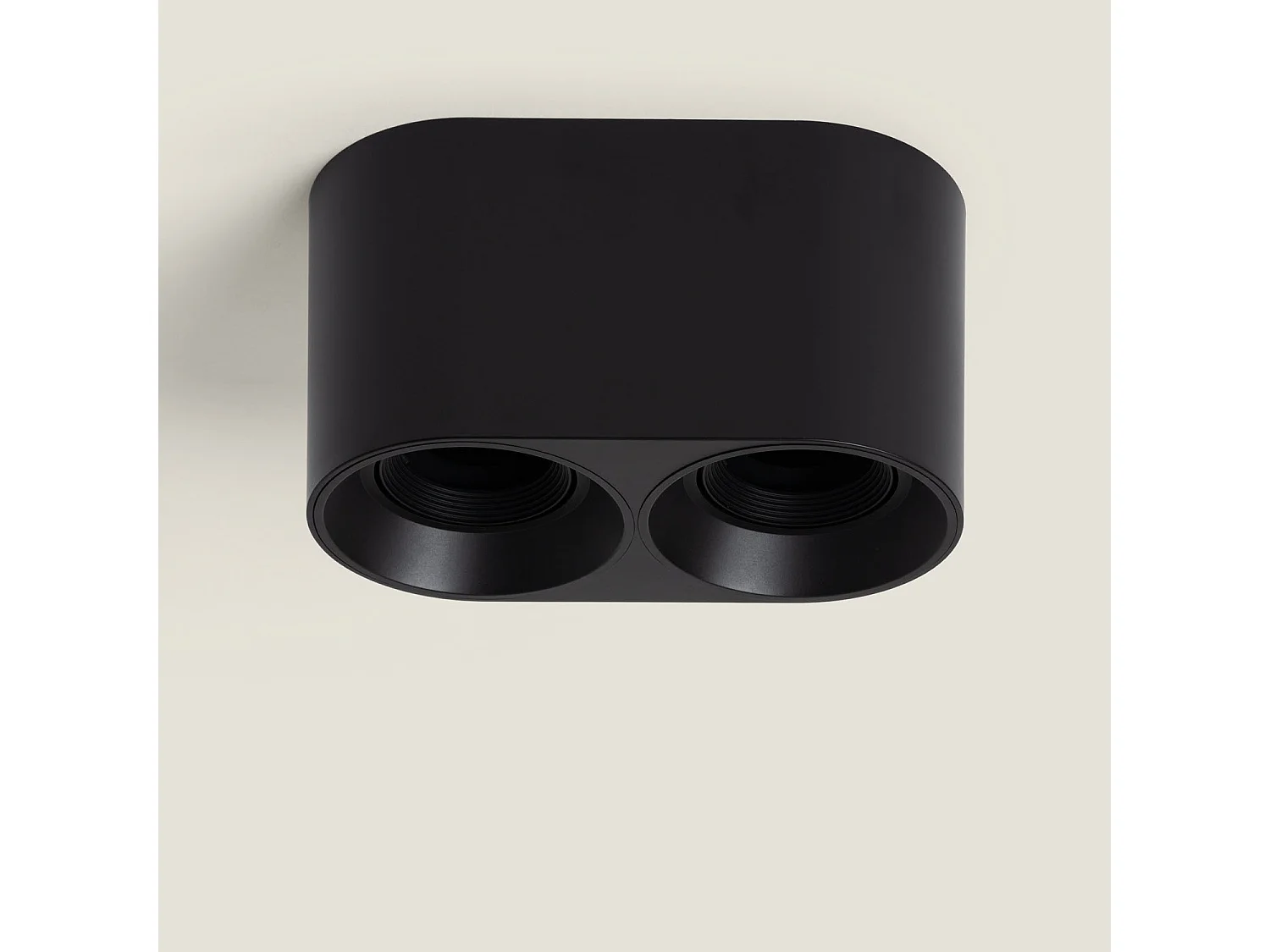 Plafonnier Space Double Noir