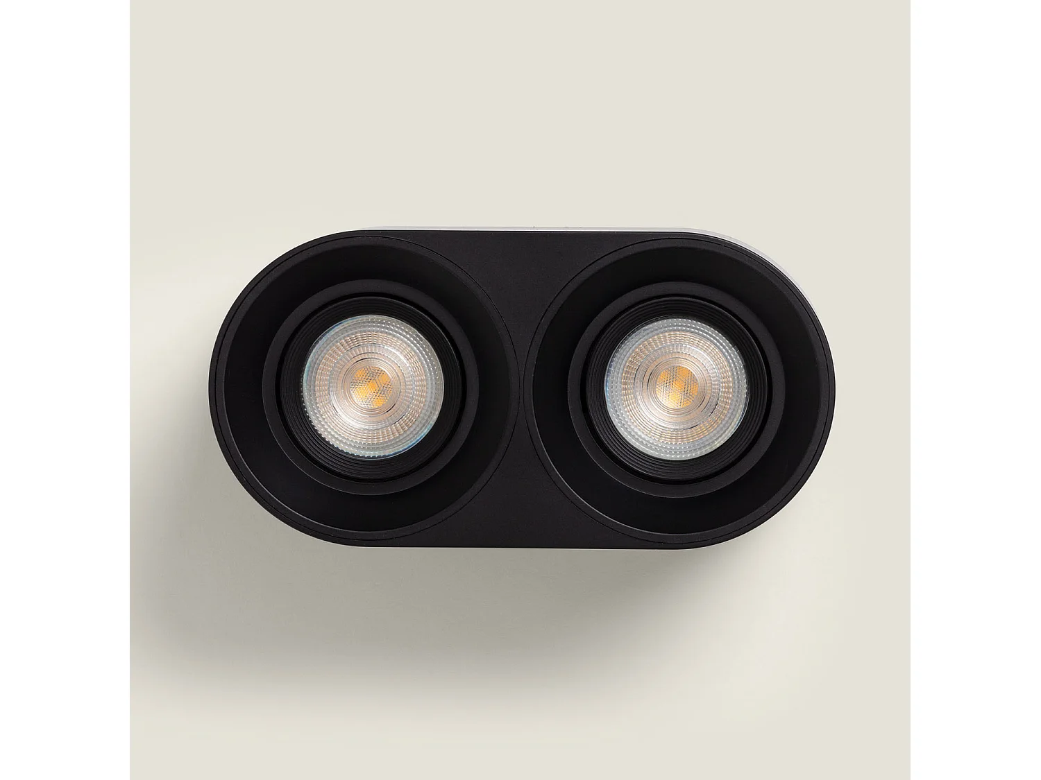 Plafonnier Space Double Noir