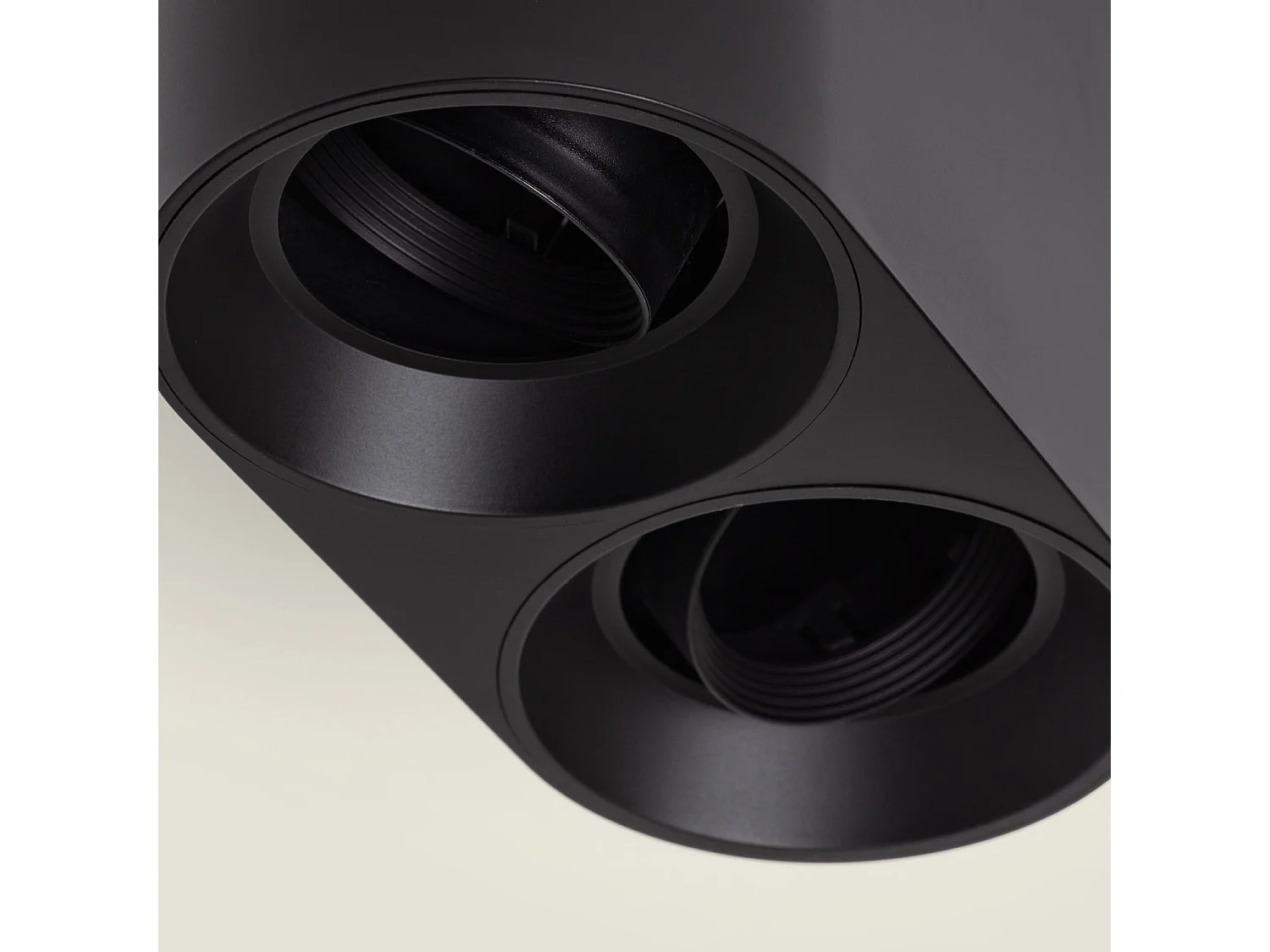 Applique da Soffitto Doppio Space Nero